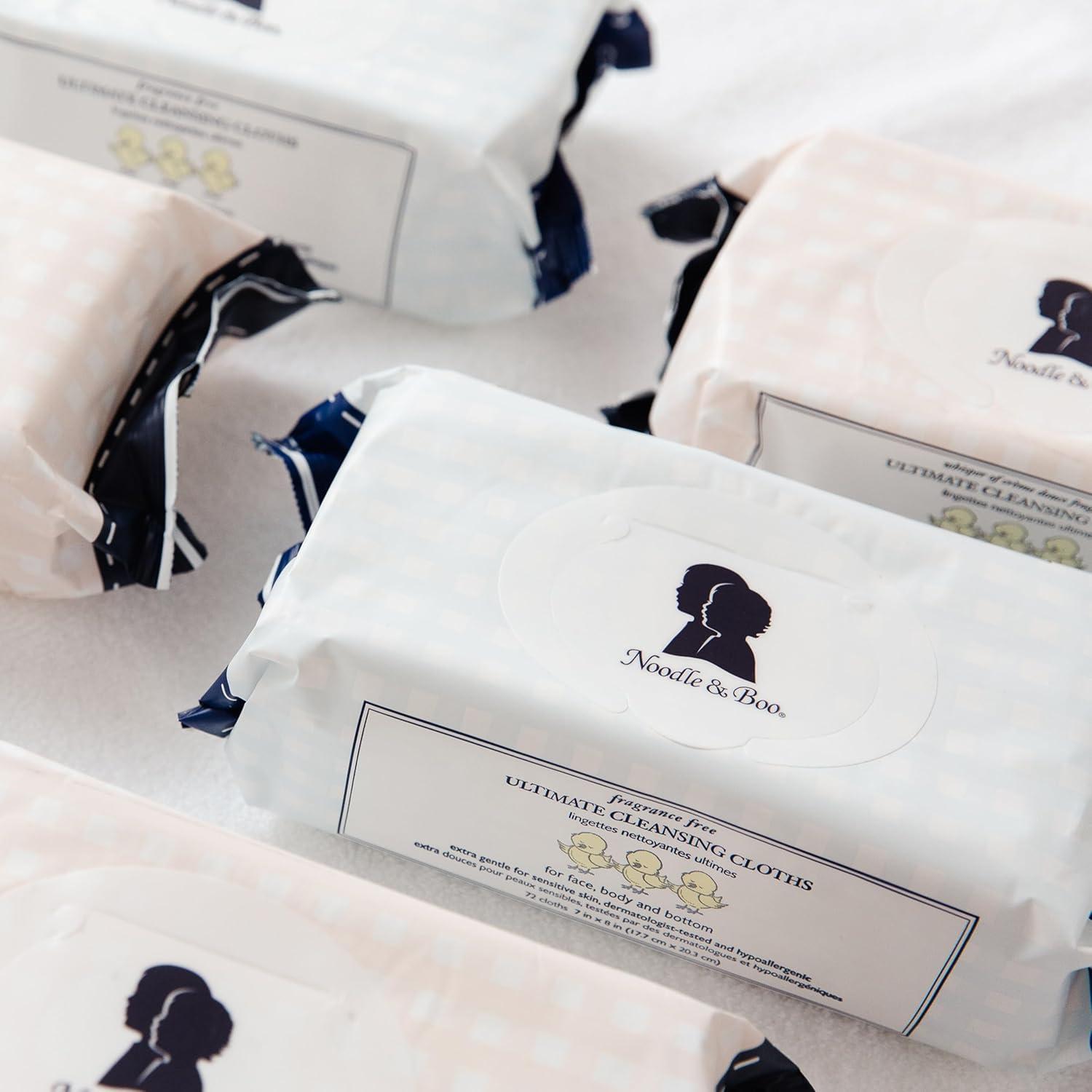 Toallitas de Limpieza Corporal y Facial Noodle & Boo 72 Unidades