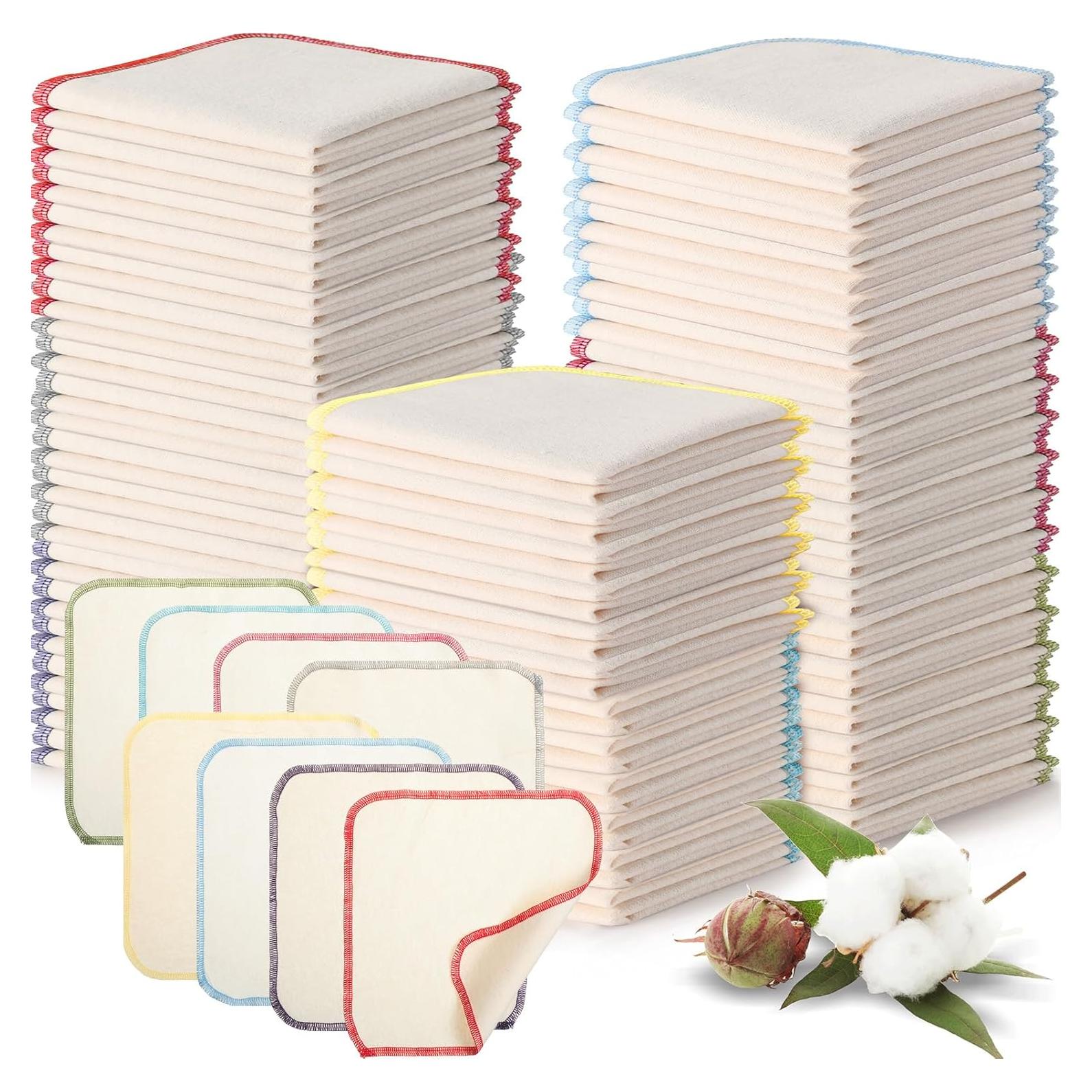 Pañuelos de Tela Reutilizables Mixweer 96 Pcs 20x20 cm