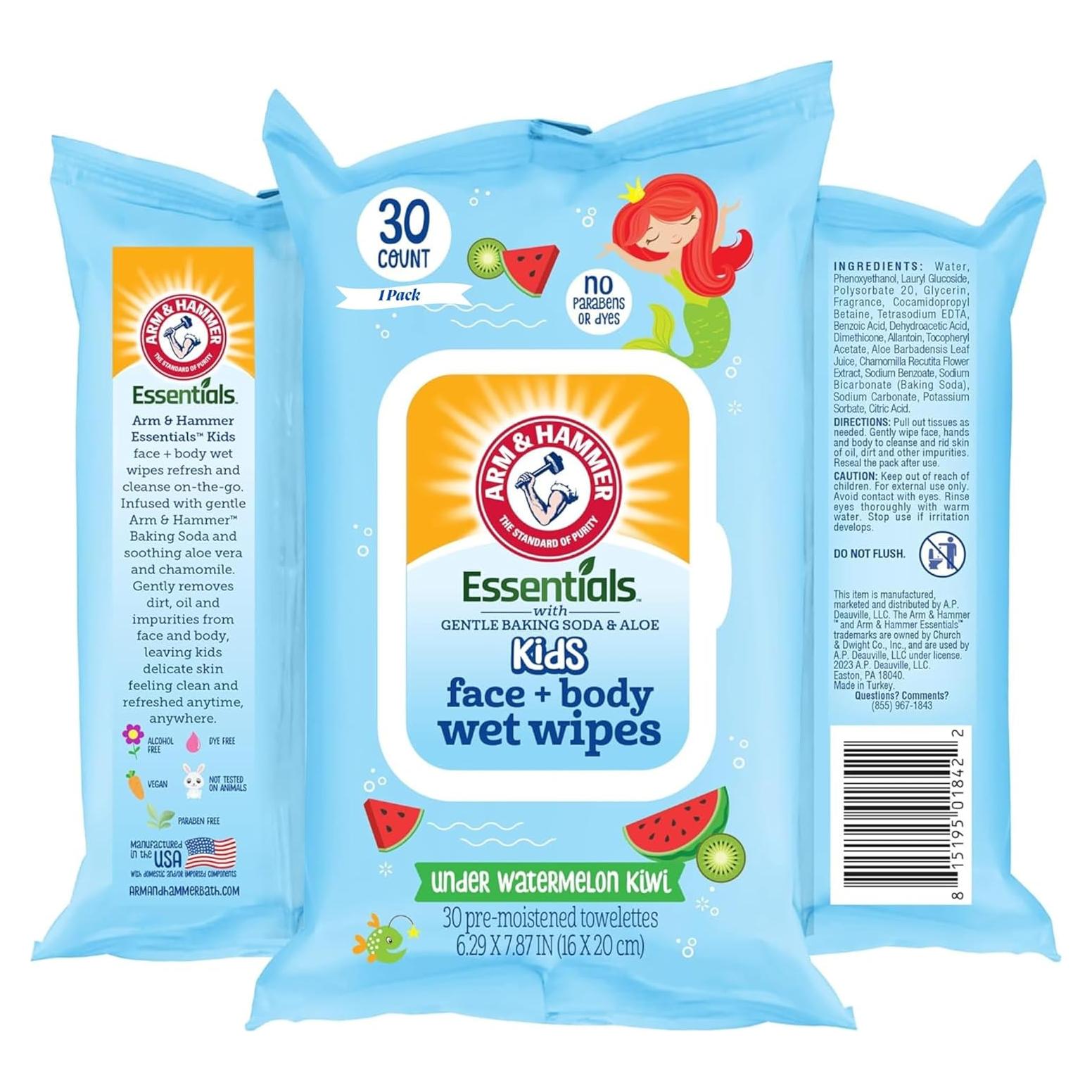 Toallitas Húmedas para Bebés Aloe Vera y Manzanilla 30 Unidades