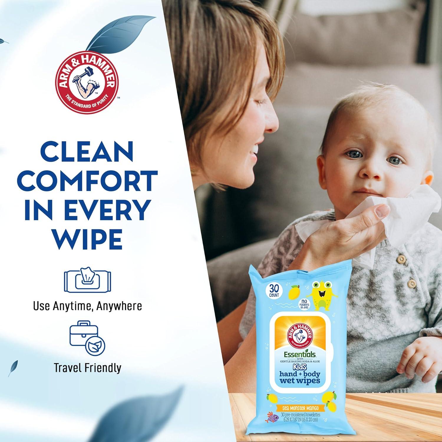 Toallitas Húmedas para Bebés Aloe Vera y Manzanilla 30 Unidades