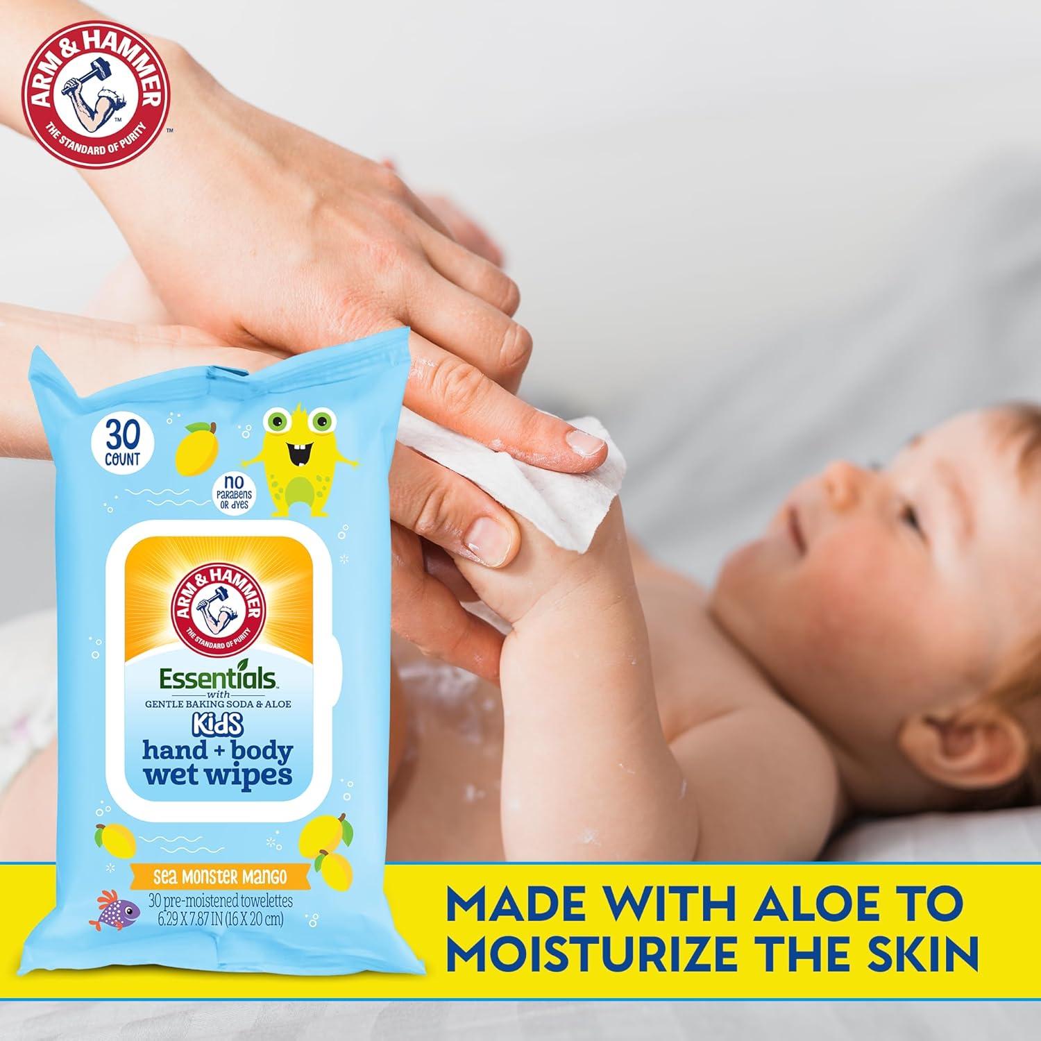 Toallitas Húmedas para Bebés Aloe Vera y Manzanilla 30 Unidades