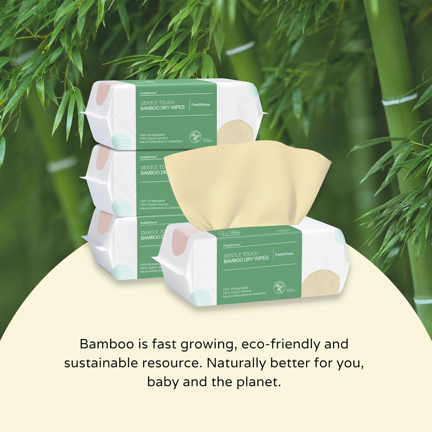 Toallitas Húmedas PoeticEHome para Piel Sensible - 400 Unidades