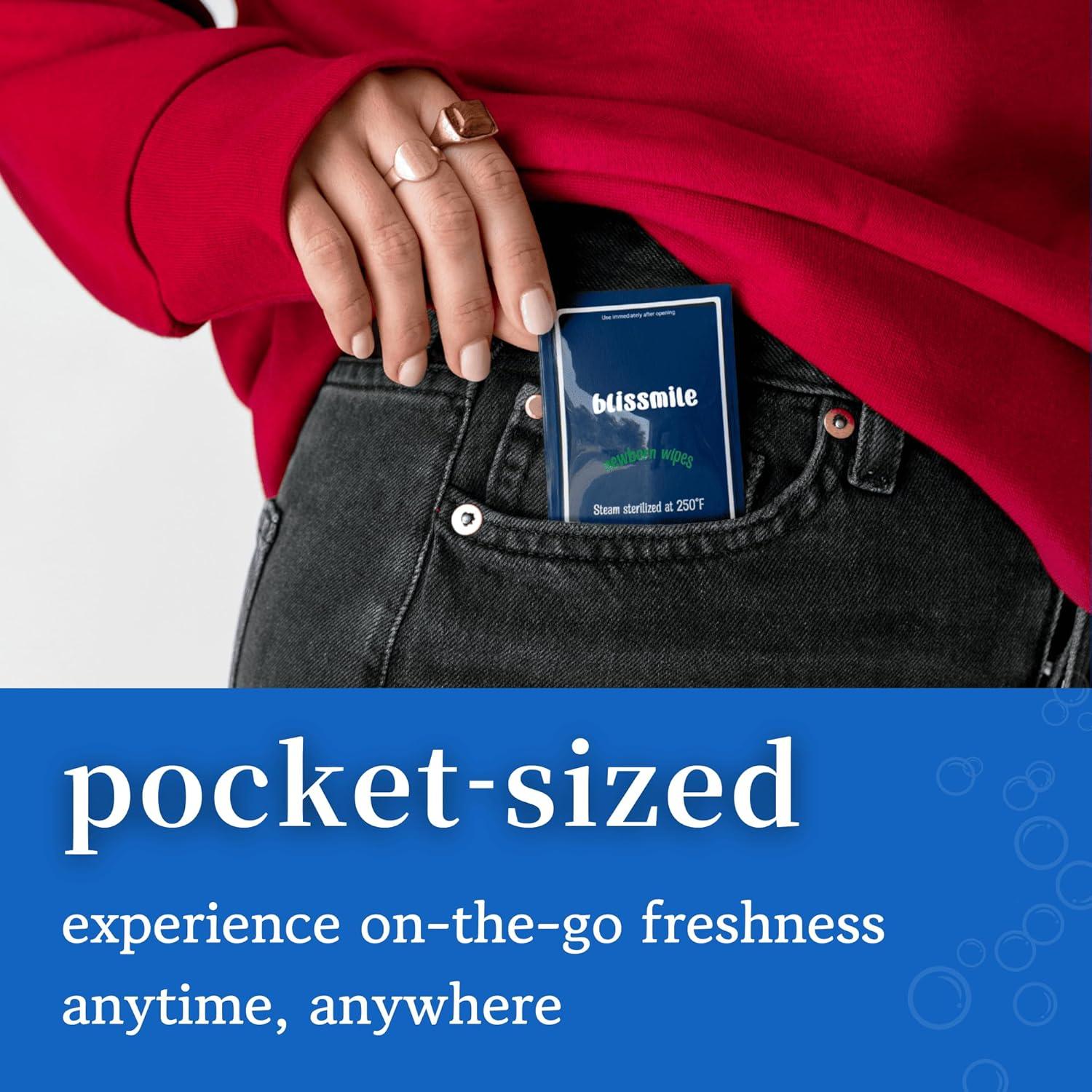 Toallitas Húmedas Blissmile 100% Agua - 22 Unidades