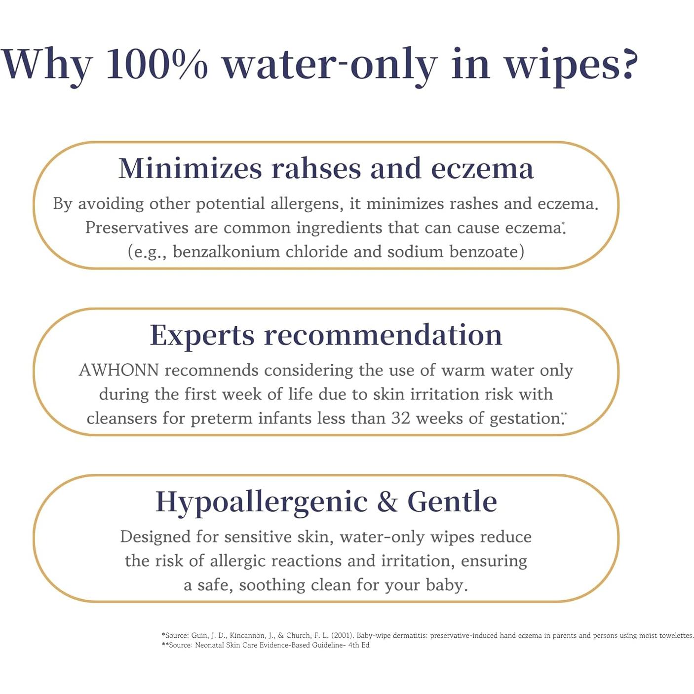 Toallitas Húmedas Blissmile 100% Agua - 22 Unidades