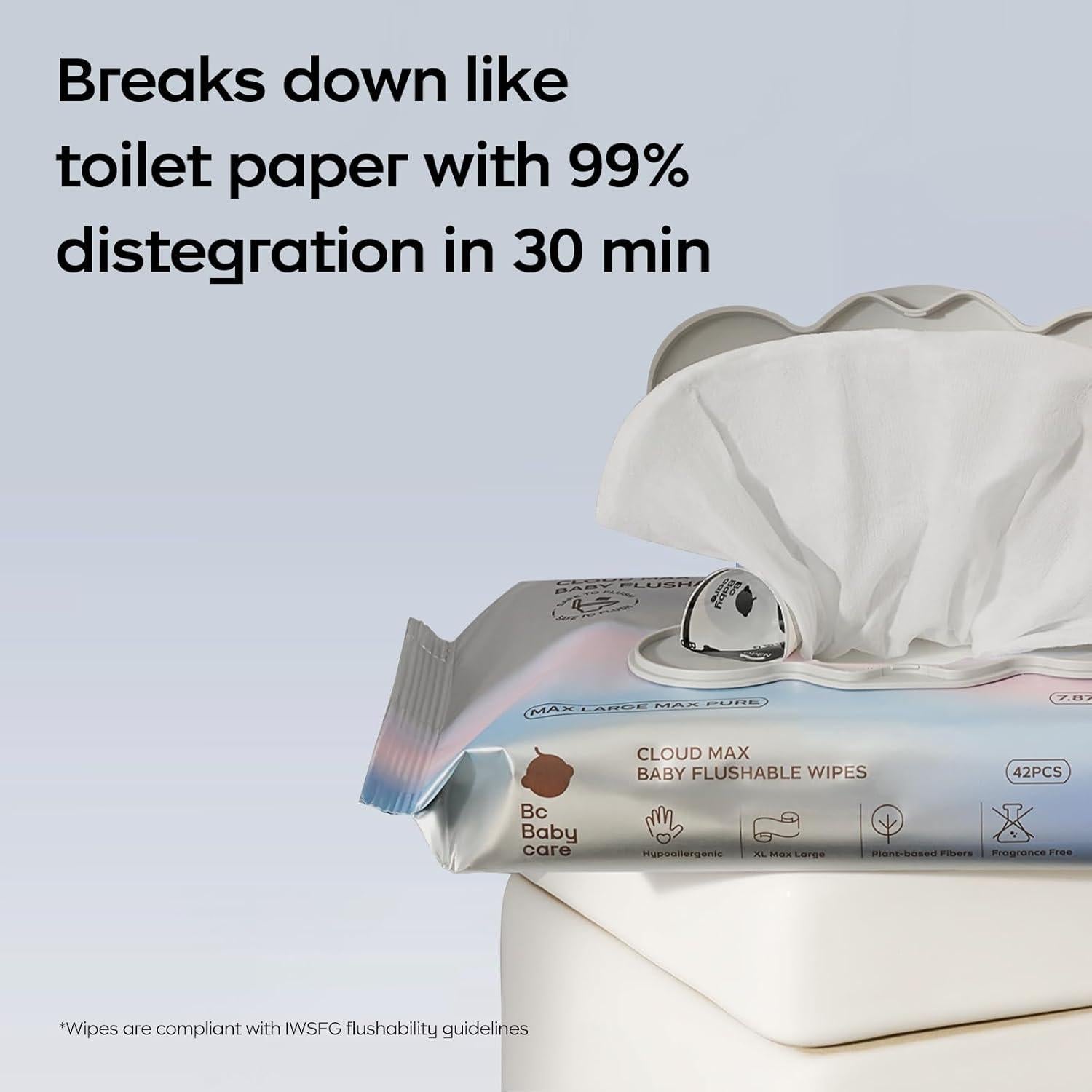 Toallitas Desechables Hipoalergénicas BC Babycare 336 Unidades