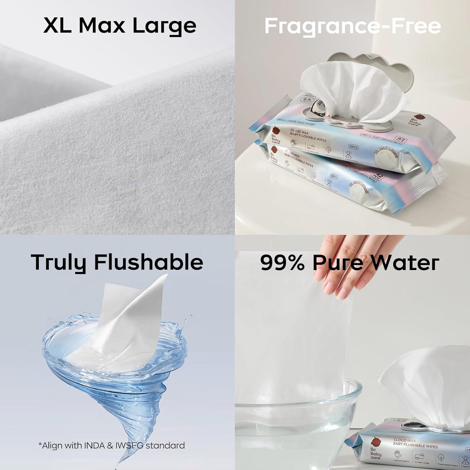 Toallitas Desechables Hipoalergénicas BC Babycare 336 Unidades