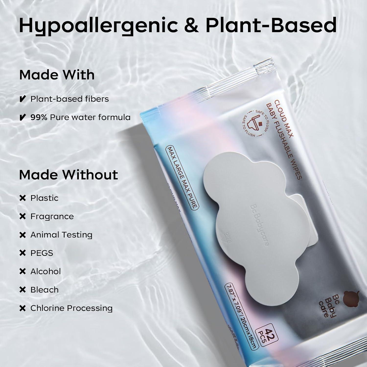 Toallitas Desechables Hipoalergénicas BC Babycare 336 Unidades