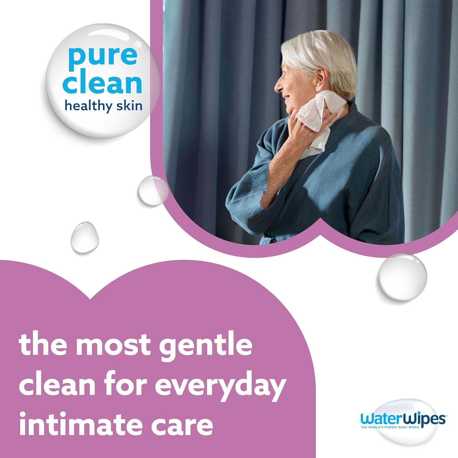 Toallitas Húmedas WaterWipes+ para Cuerpo e Íntimas 180 Unidades