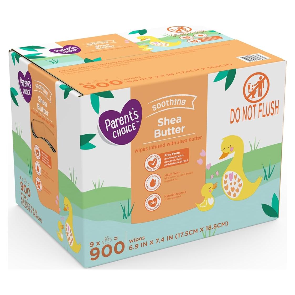 Toallitas para Bebé Cartrep con Manteca de Karité - 900 Unidades