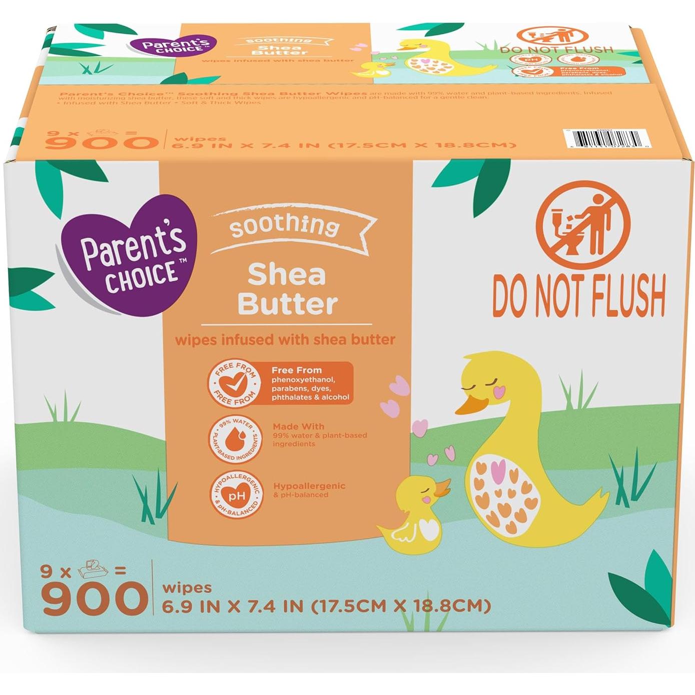 Toallitas para Bebé Cartrep con Manteca de Karité - 900 Unidades