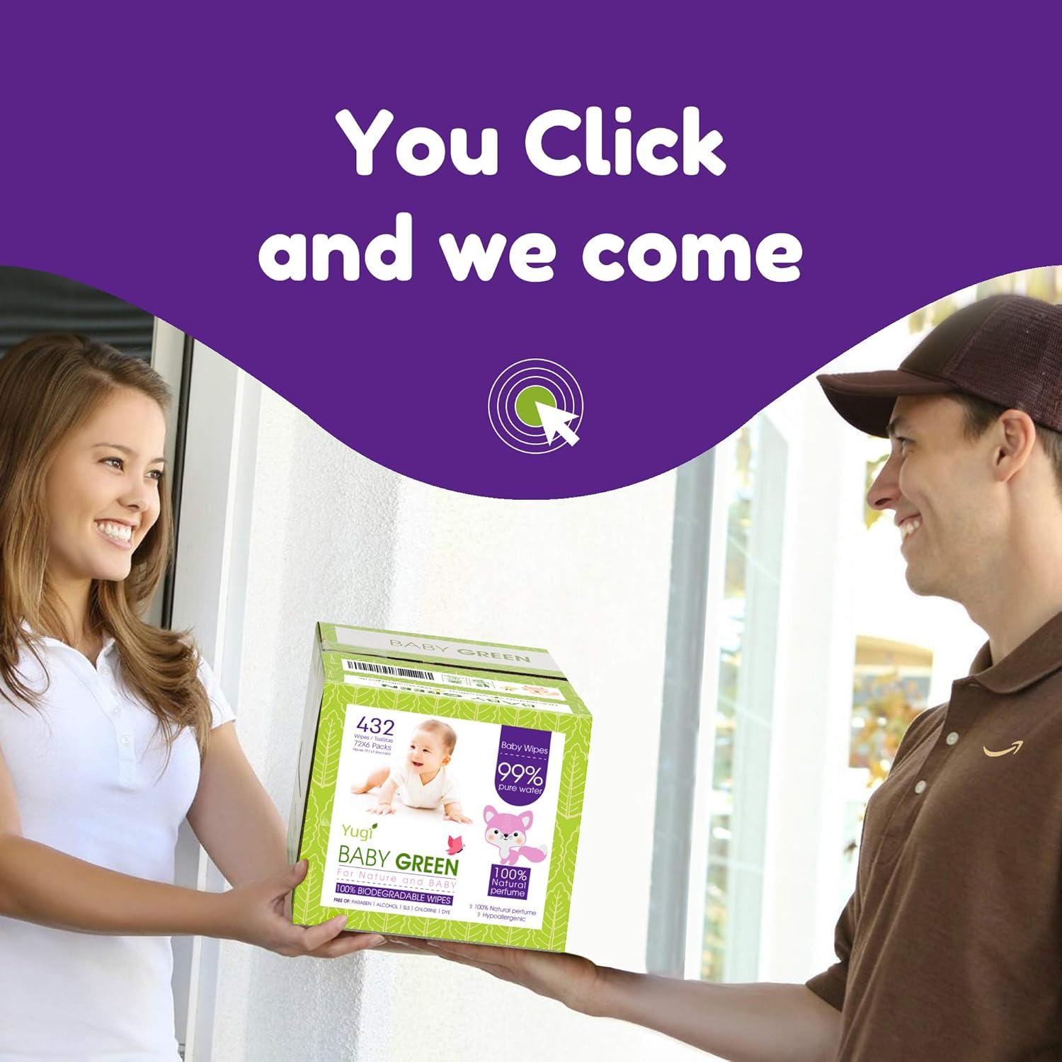 Toallitas Húmedas Biodegradables para Bebés - 432 Unidades