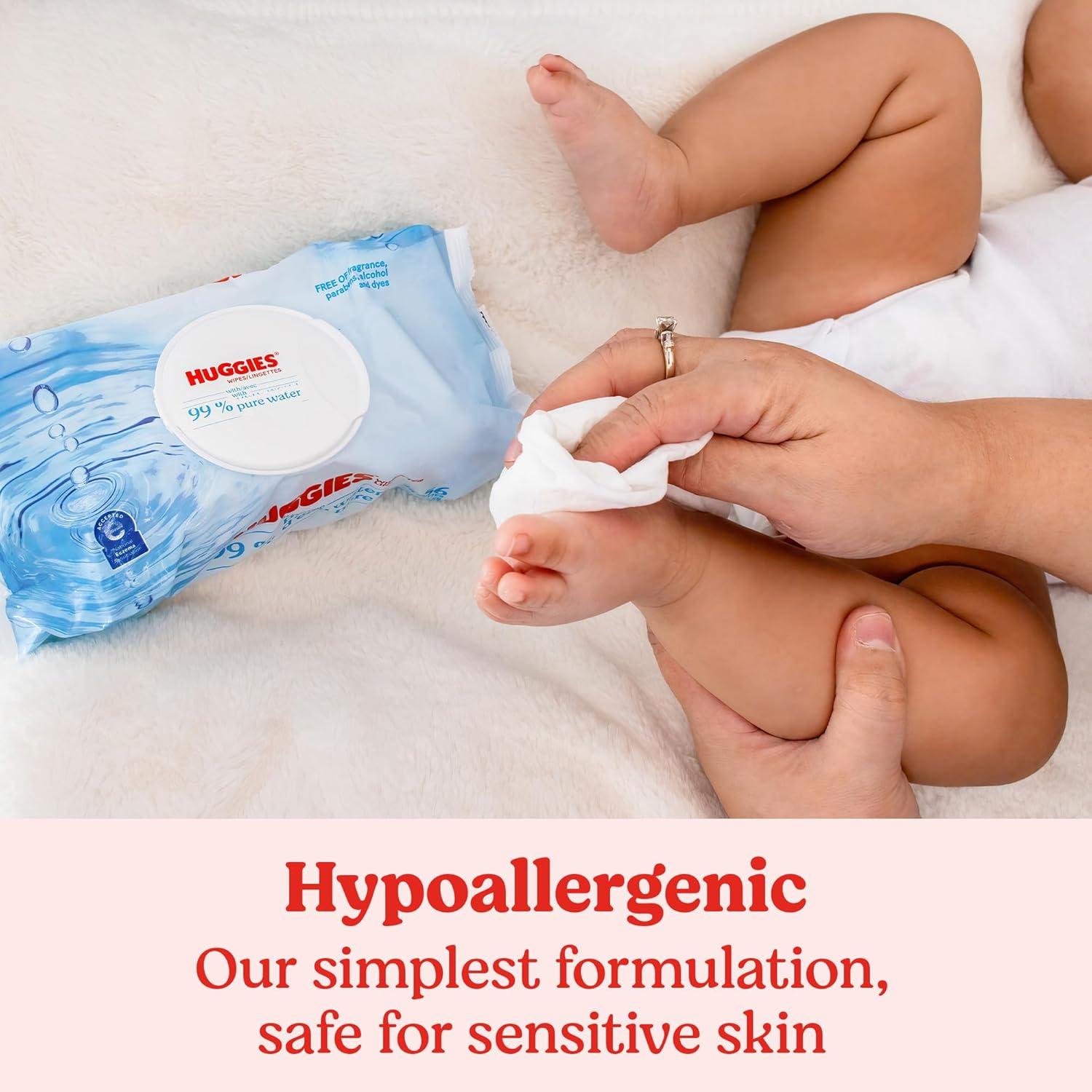 Toallitas Huggies 99% Agua Pura Sin Fragancia - 504 Unidades