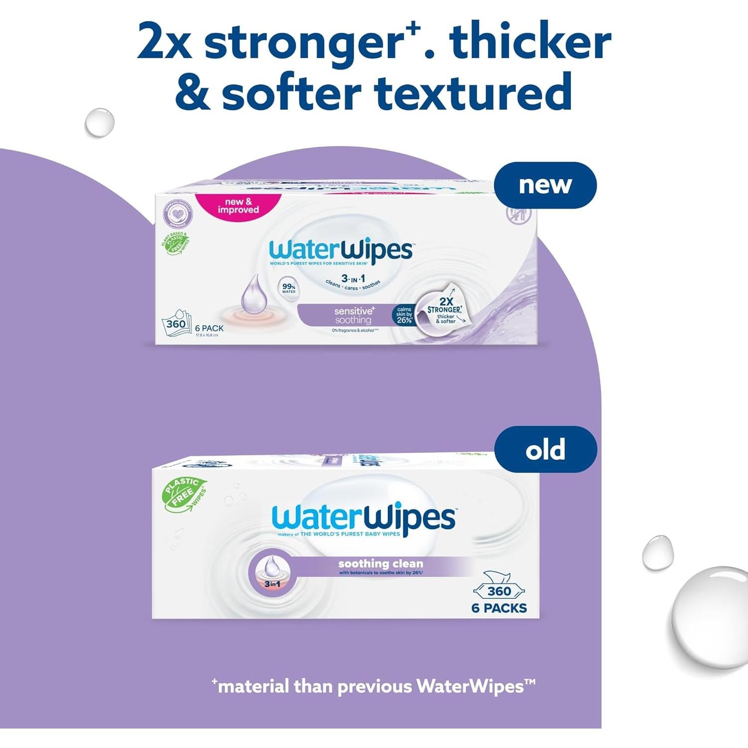 Toallitas Húmedas WaterWipes 360 Unidades Calmantes para Bebés