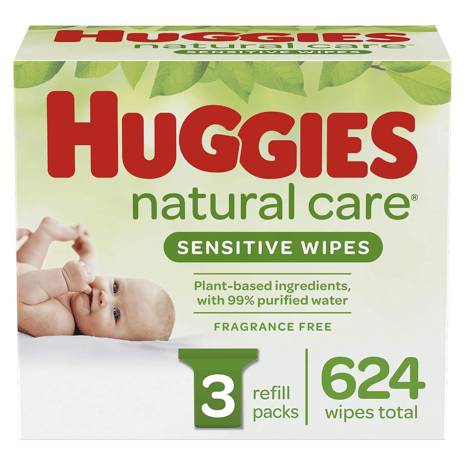 Toallitas Huggies Natural Care Sensibles 104 Unidades Sin Fragancia
