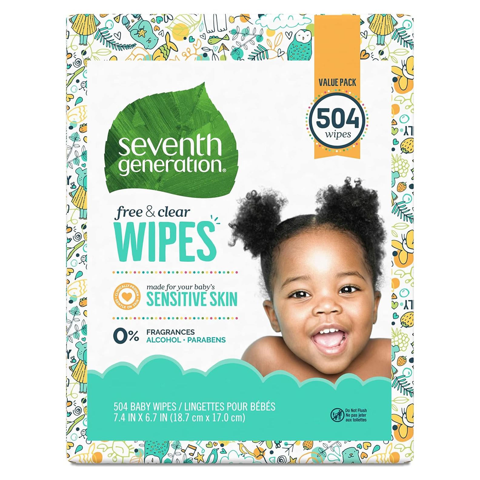 Toallitas Húmedas para Bebés Seventh Generation 504 Unidades