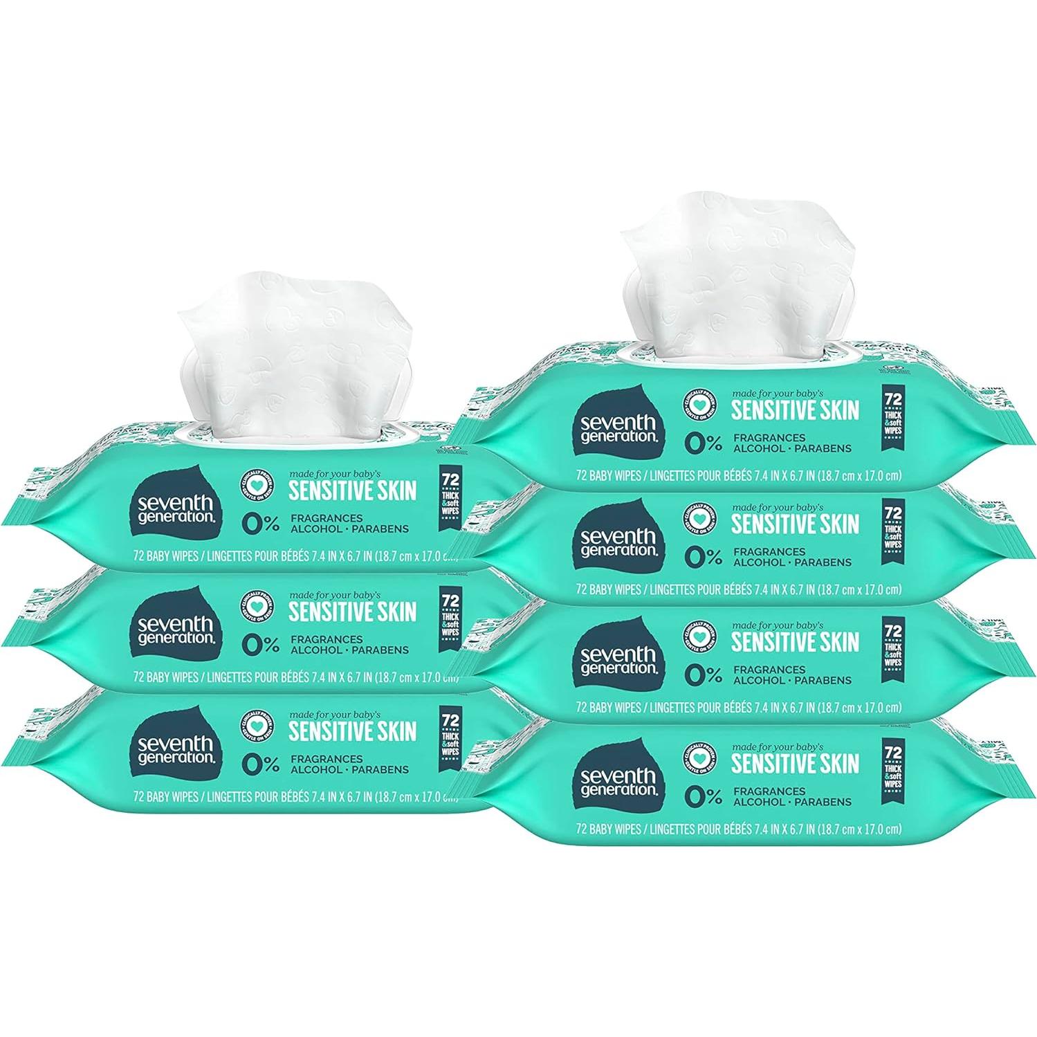 Toallitas Húmedas para Bebés Seventh Generation 504 Unidades