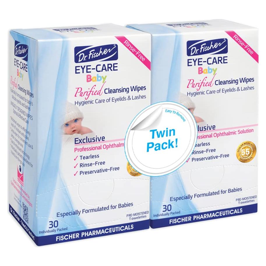 Toallitas para Párpados Premium Dr. Fischer 60 Unidades Hipoalergénicas