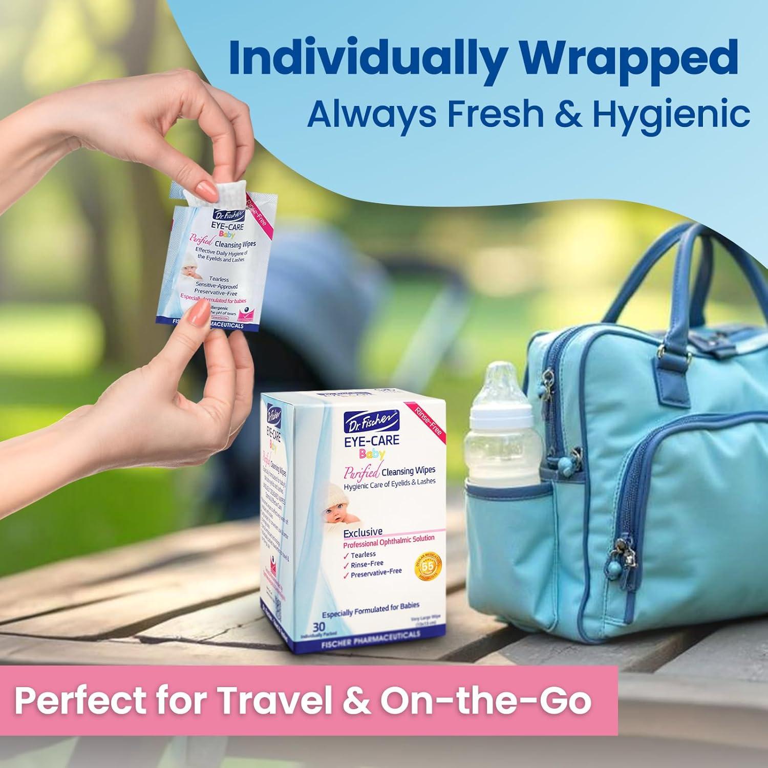 Toallitas para Párpados Premium Dr. Fischer 60 Unidades Hipoalergénicas