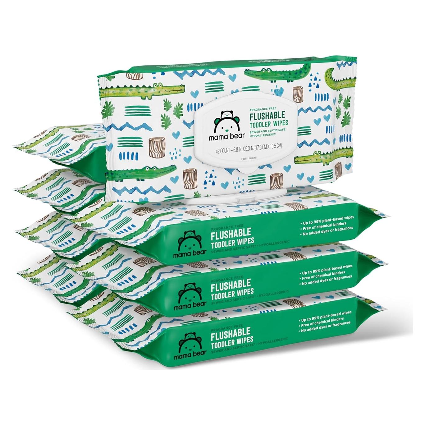 Toallitas para Inodoro Mama Bear Amazon - 336 Unidades Hipoalergénicas