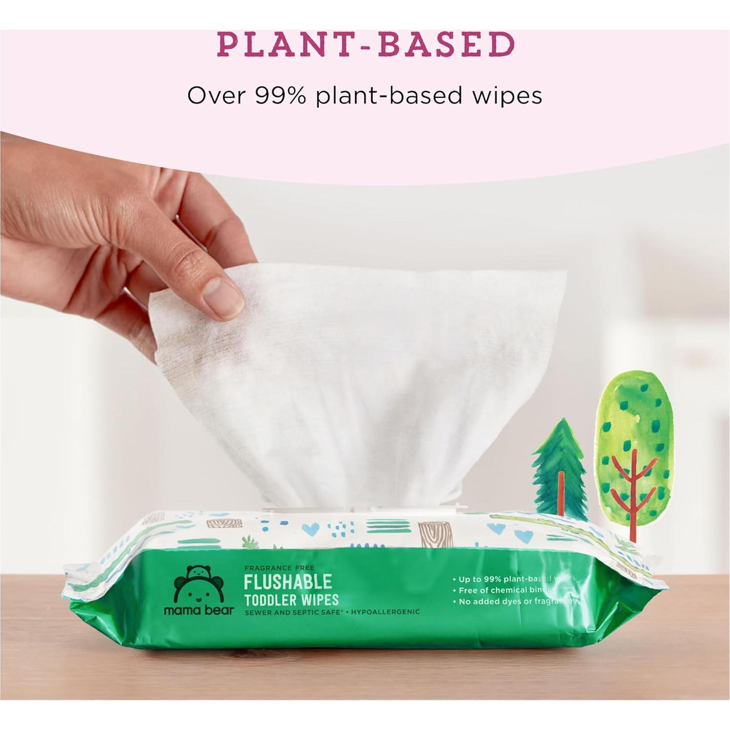 Toallitas para Inodoro Mama Bear Amazon - 336 Unidades Hipoalergénicas