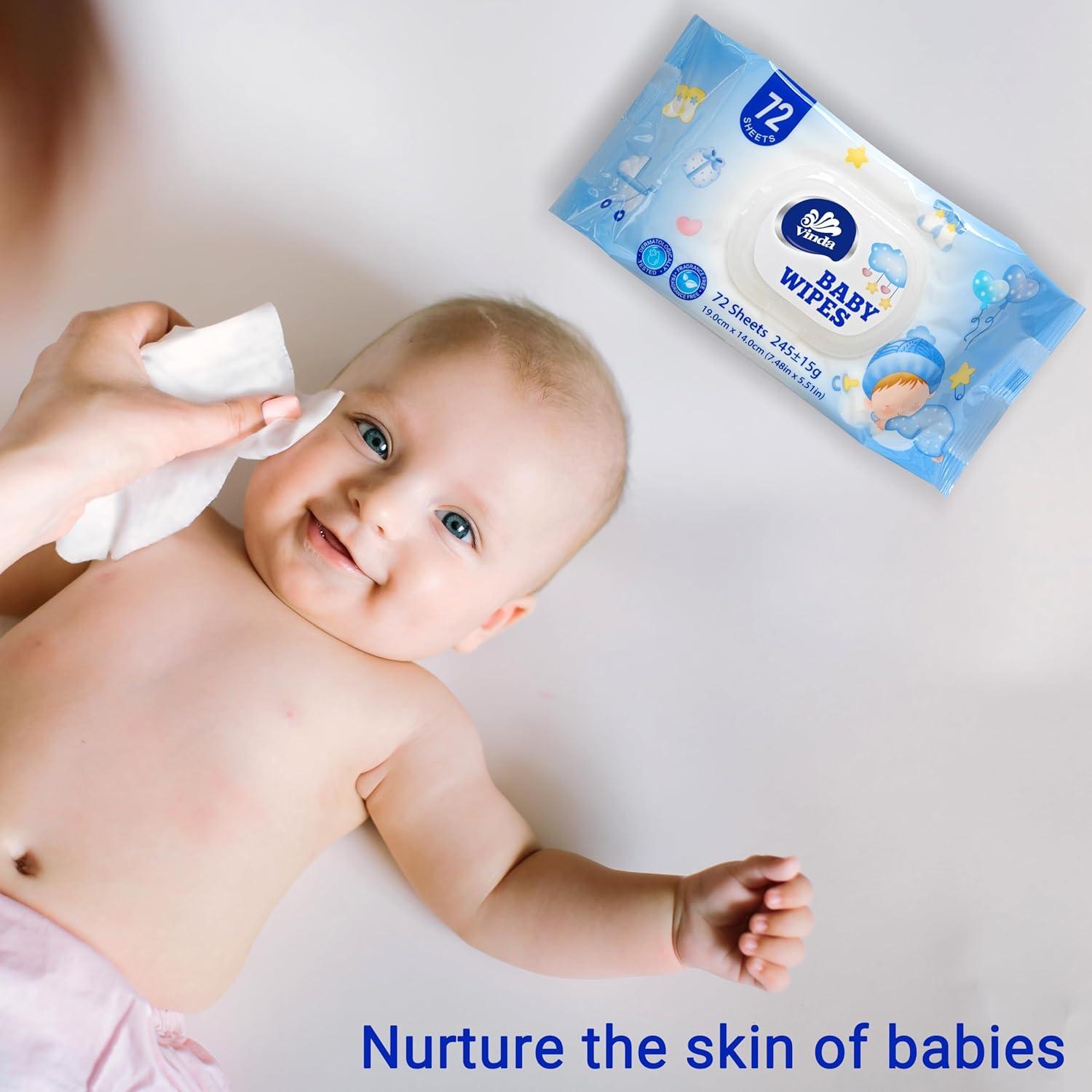 Toallitas Húmedas Vinda para Bebés Hipoalergénicas 864 Unidades