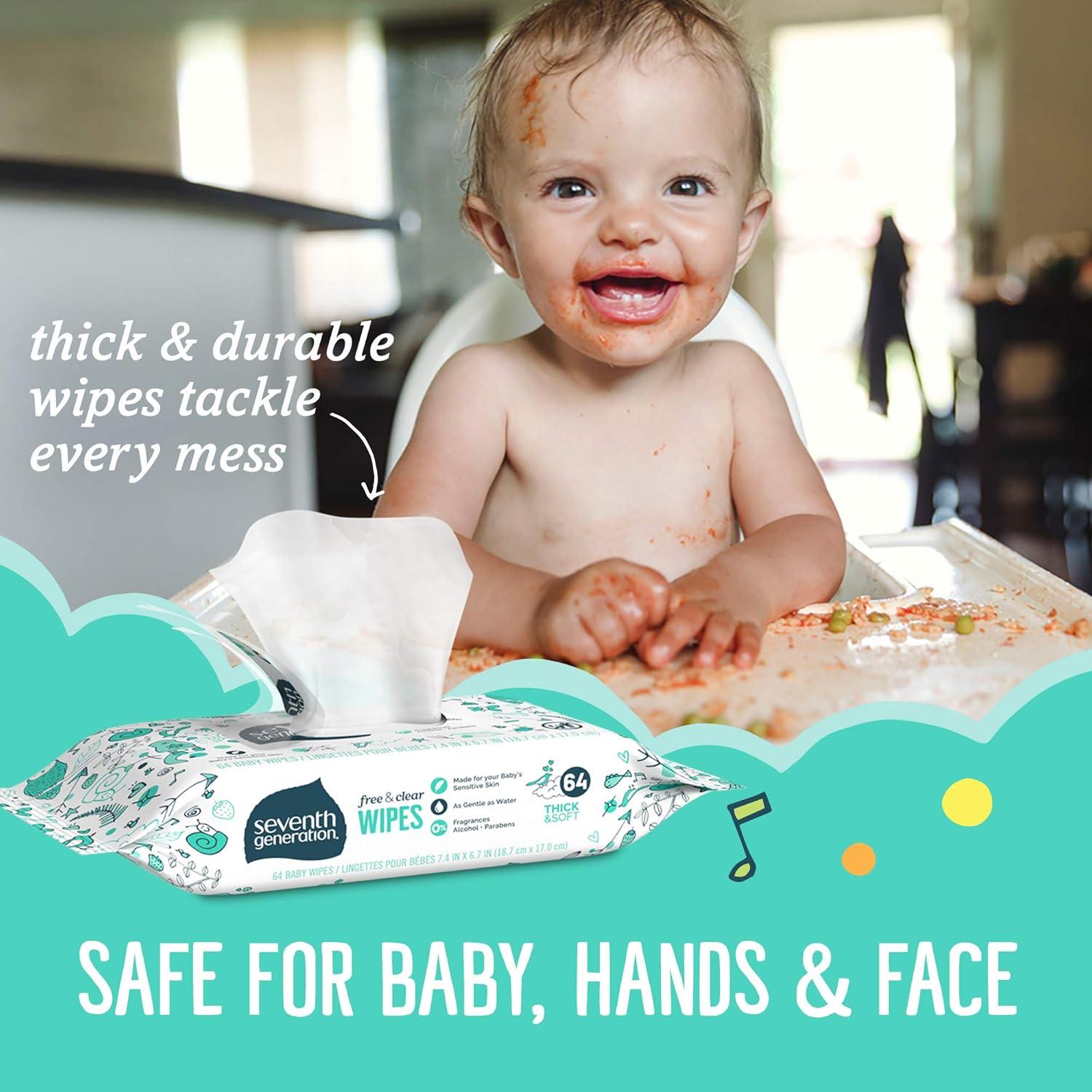 Toallitas para Bebés Seventh Generation, 384 Unidades Hipoalergénicas