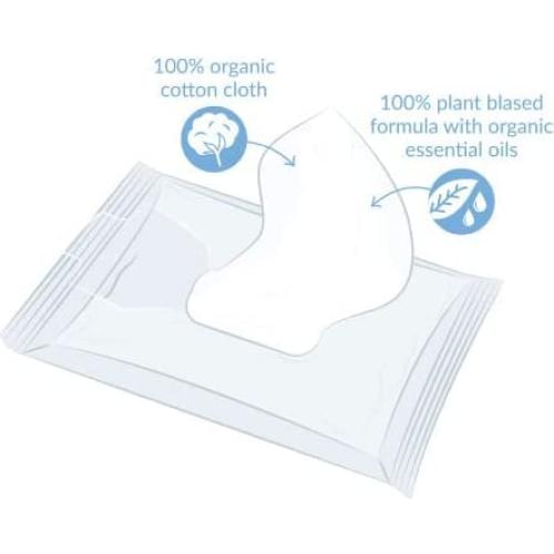 Toallitas Húmedas Orgánicas Natracare 50 ct - Paquete de 6