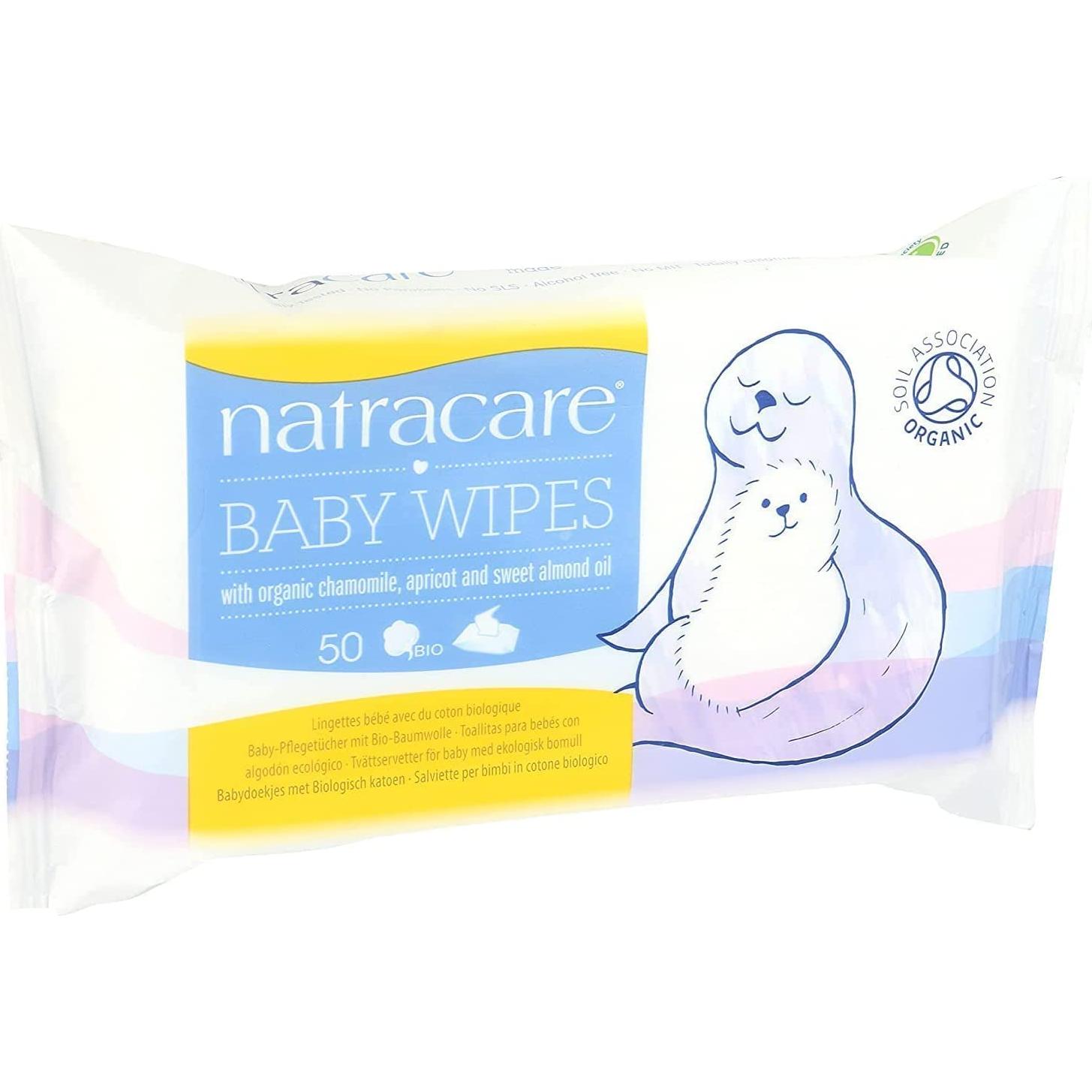 Toallitas Húmedas Orgánicas Natracare 50 ct - Paquete de 6