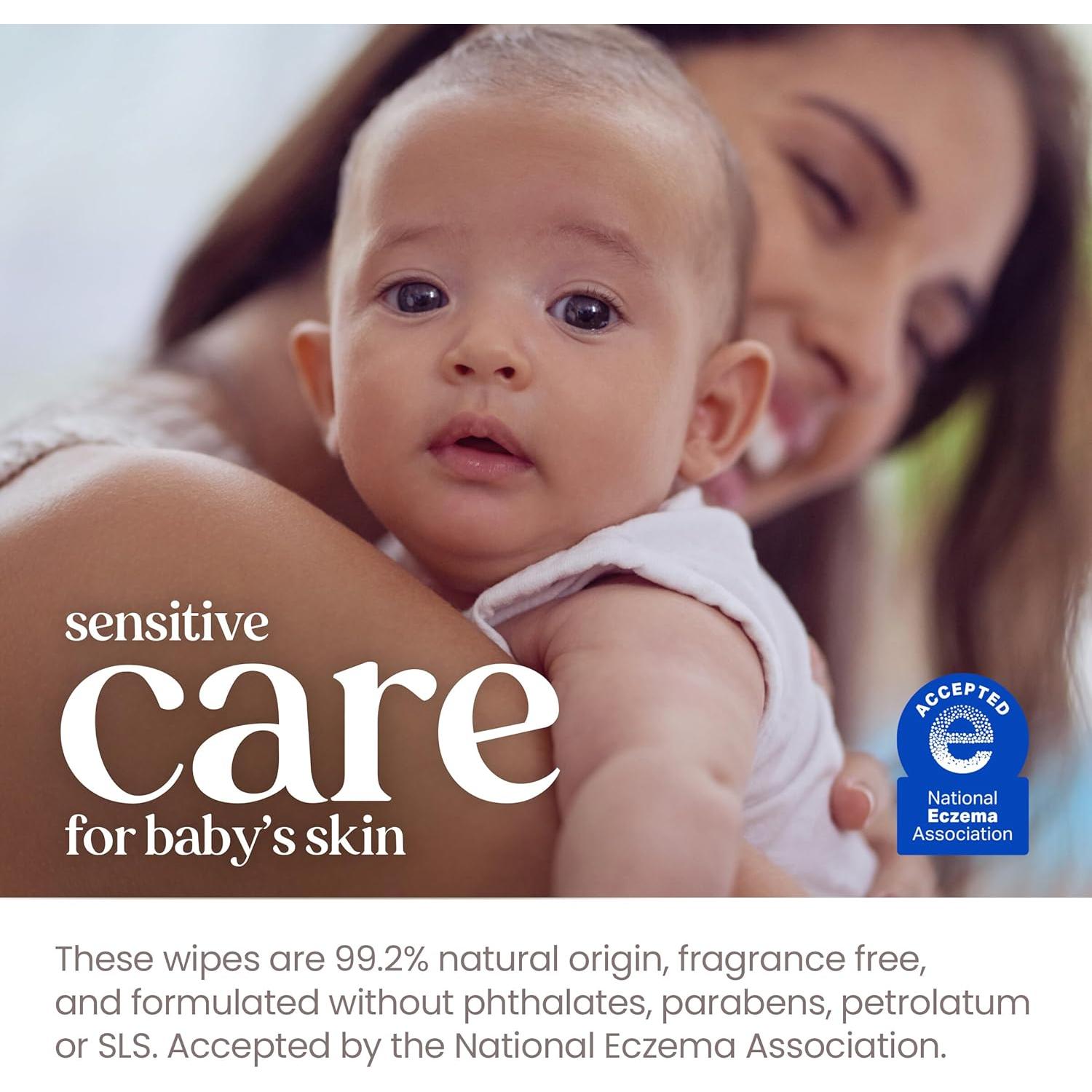 Toallitas para Bebés Burt's Bees Naturales Sin Fragancia 72 Unidades