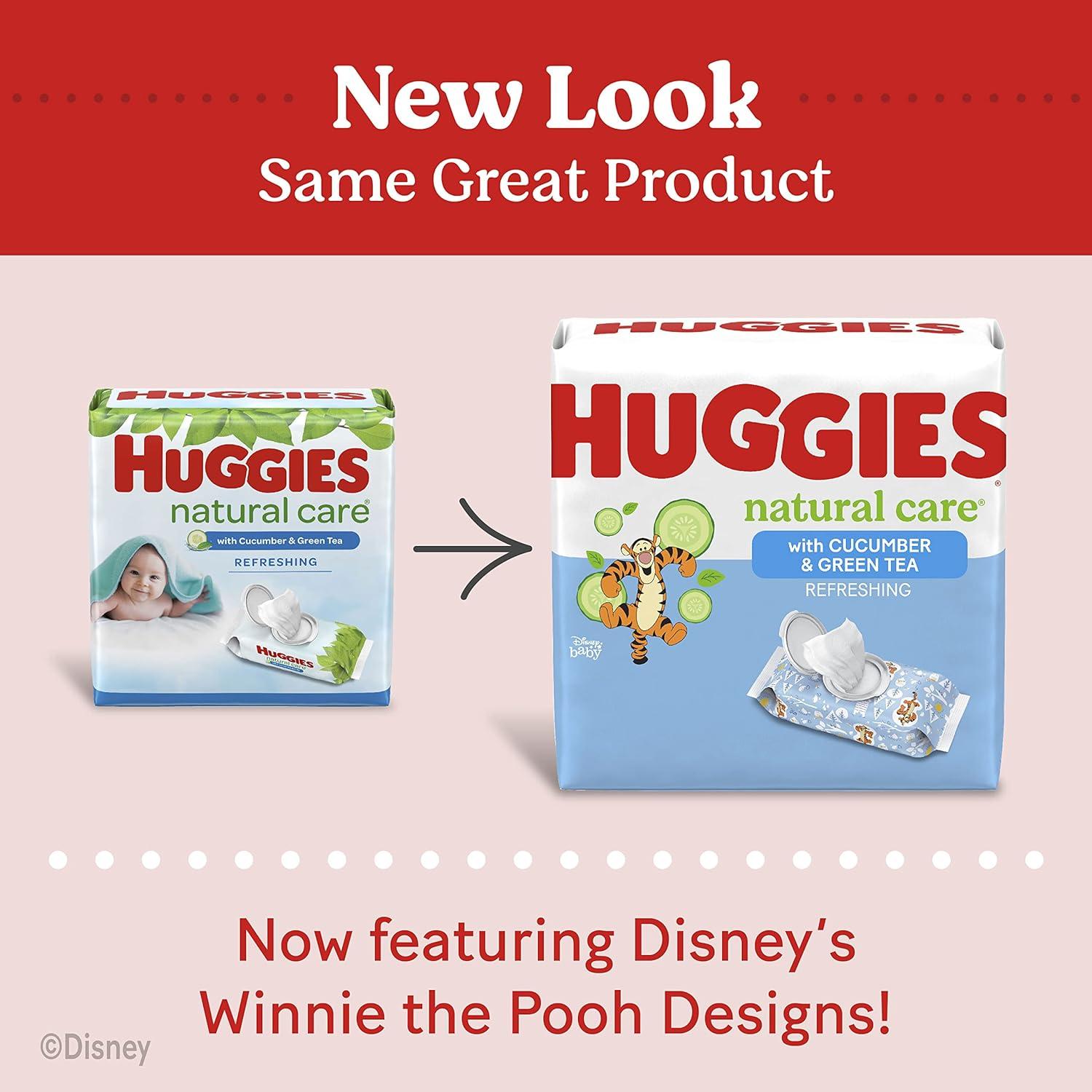 Toallitas Huggies Refrescantes para Bebés 184 Unidades Pepino Té Verde