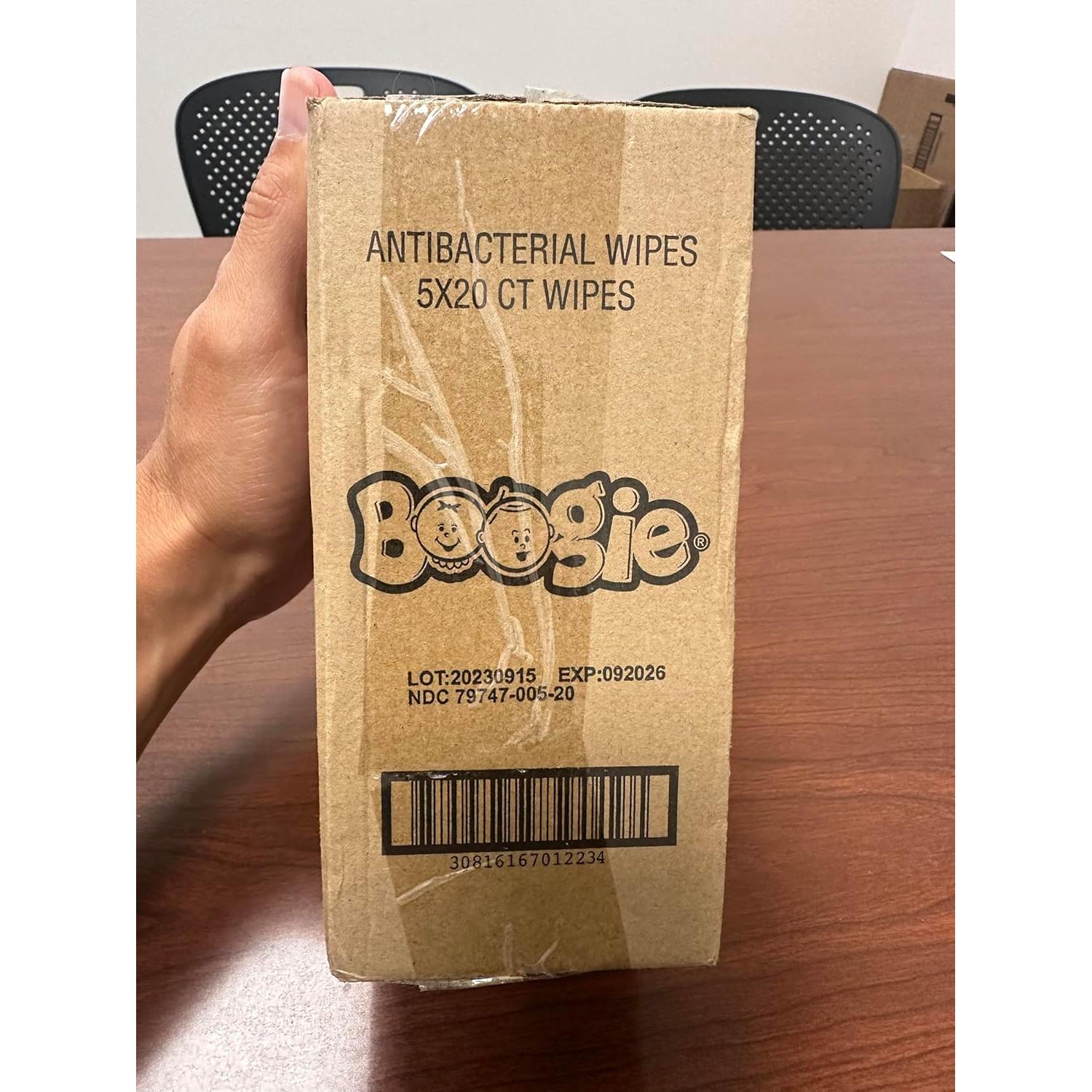 Toallitas Antibacteriales Boogie Hipoalergénicas 100 Unidades