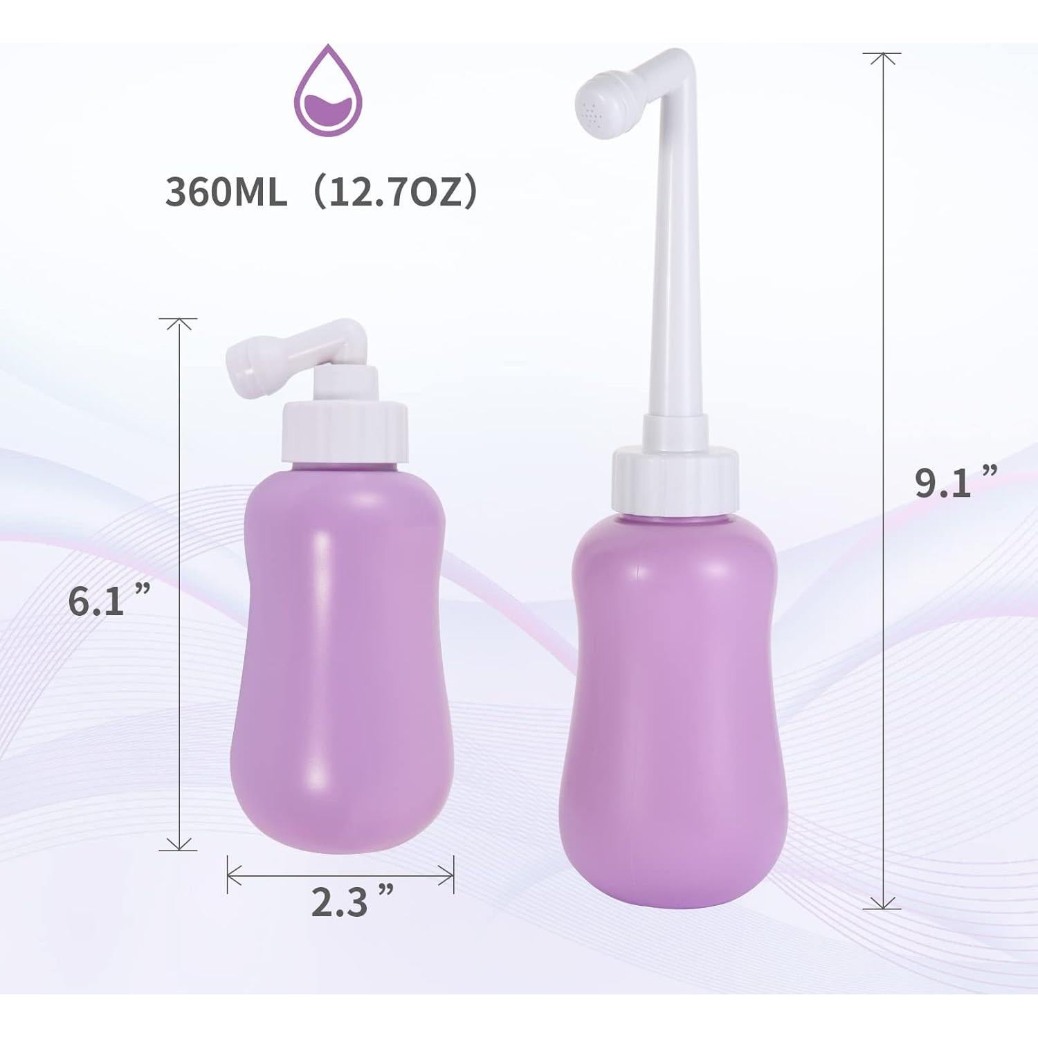 Botella Peri MYM 375 ml para Cuidado Postparto Morado