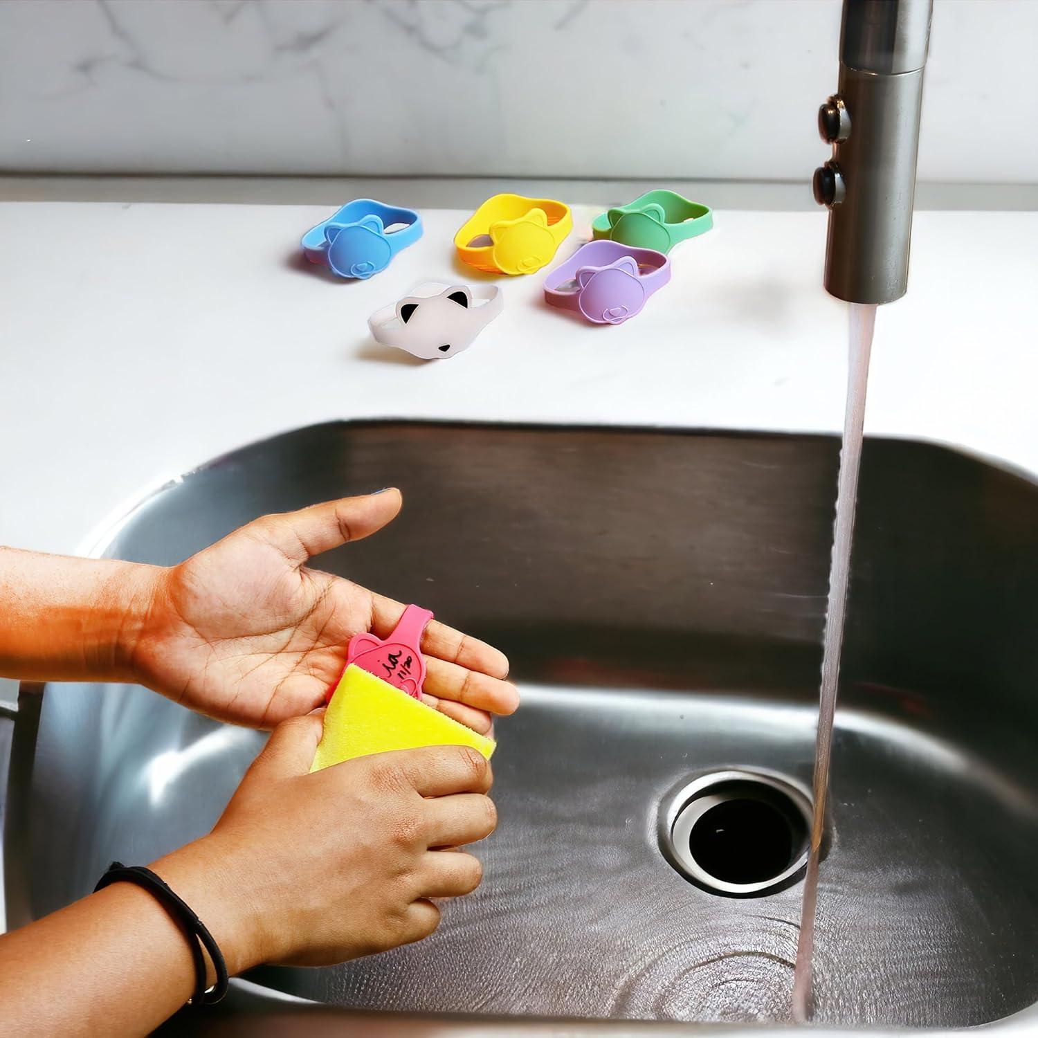 Etiquetas de Silicona Reutilizables para Botellas - Panda Multicolor