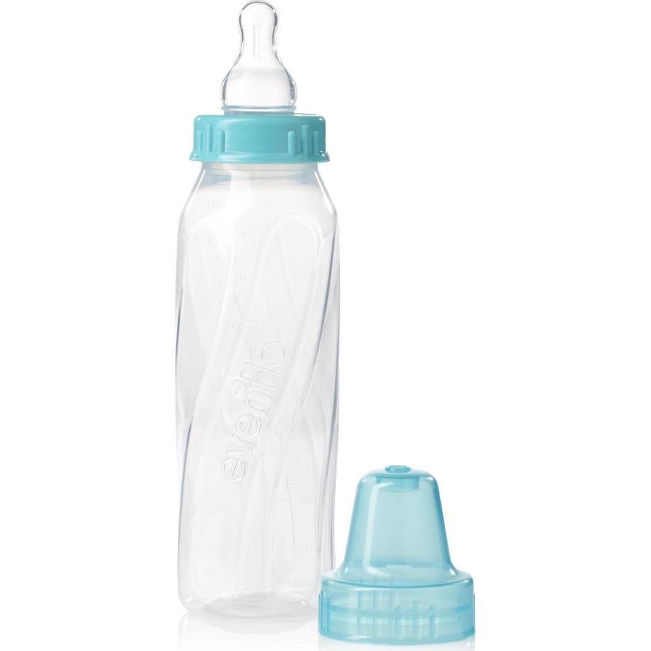 Botellas Estándar Evenflo Feeding 8 Oz Libres de BPA - Paquete de 12