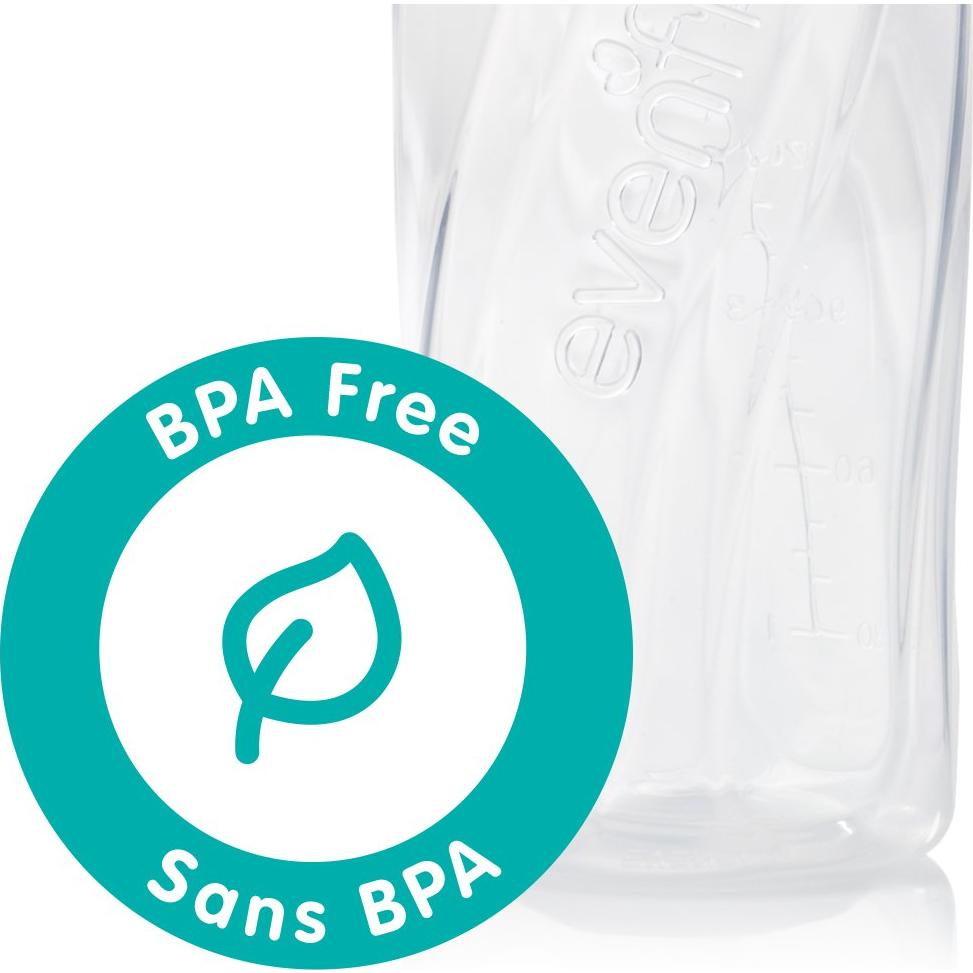 Botellas Estándar Evenflo Feeding 8 Oz Libres de BPA - Paquete de 12