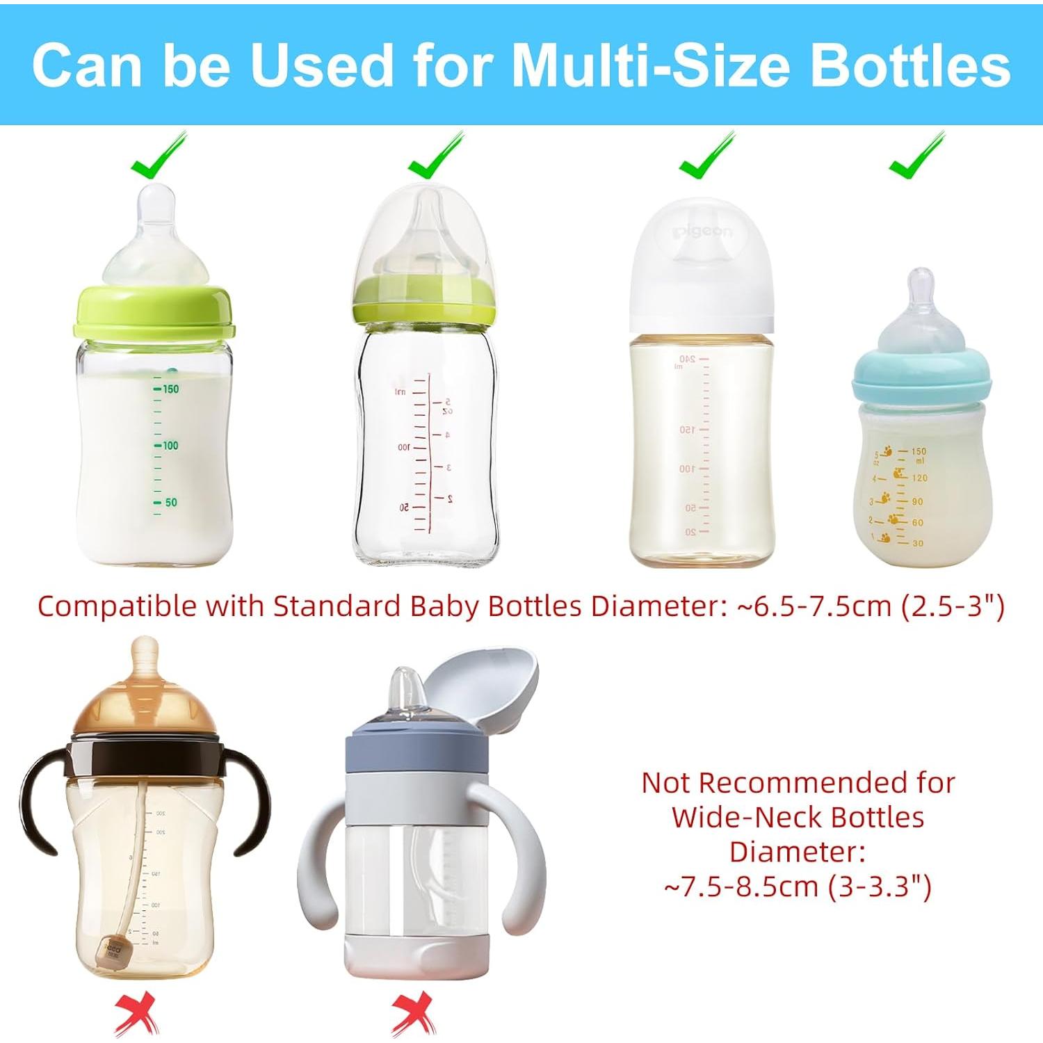 8 Etiquetas de Silicona Reutilizables Foyods para Botellas Bebé