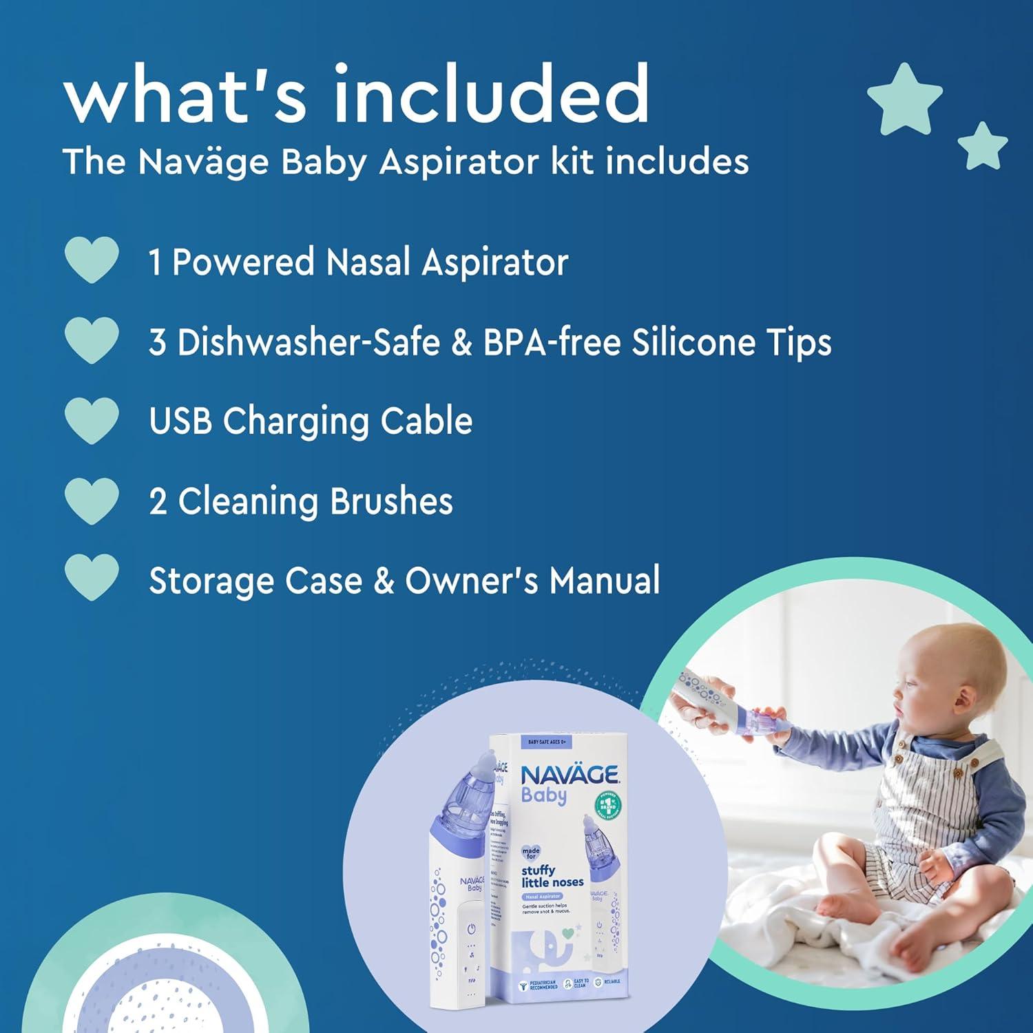 Aspirador Nasal Eléctrico Navage Baby - Suave y Seguro para Bebés