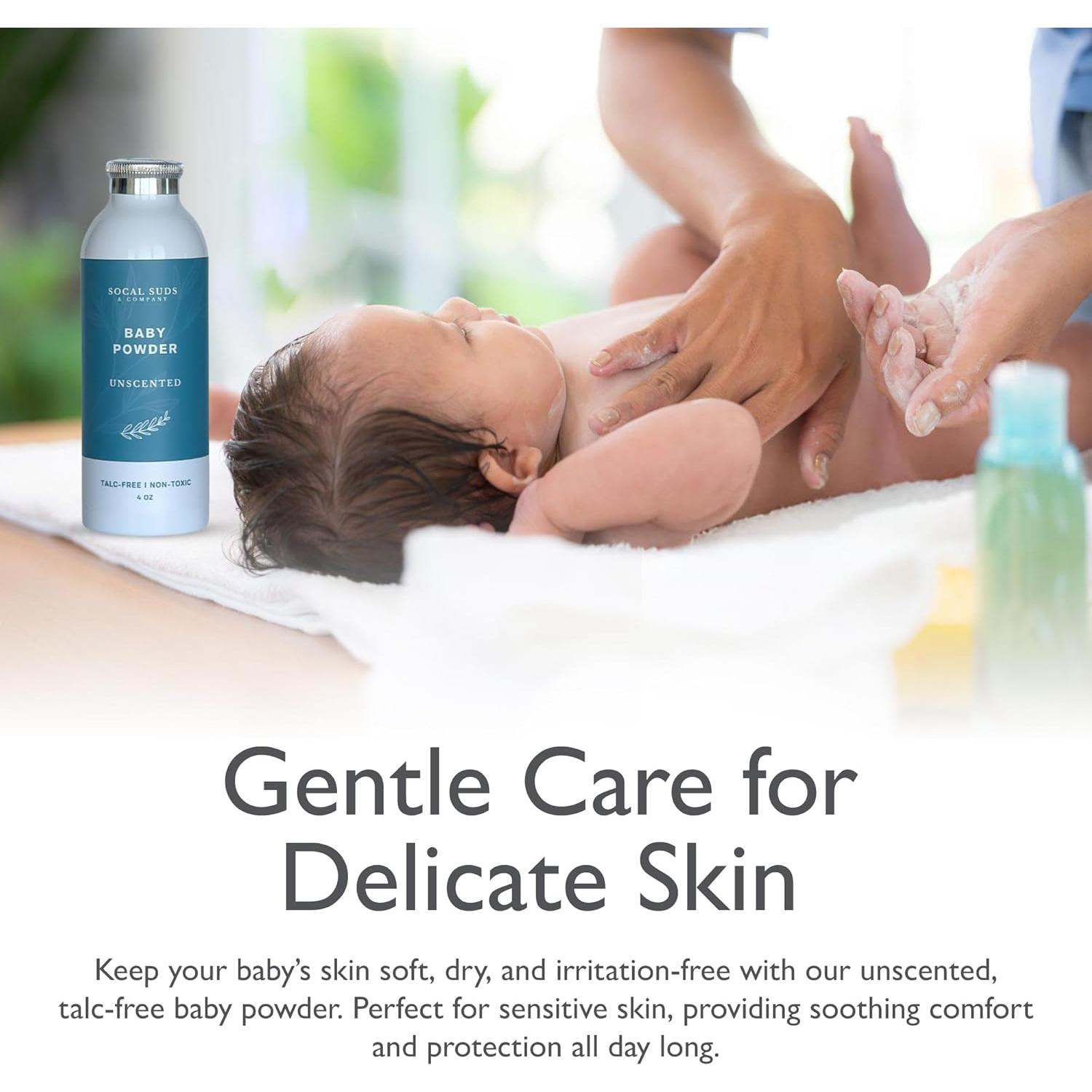 Polvo para Bebés Natural SoCal Suds 113.4g Sin Talco 2-Pack