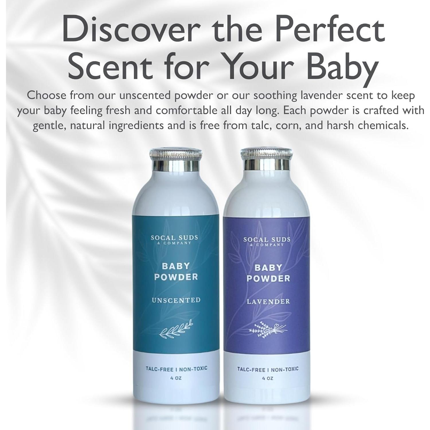 Polvo para Bebés Natural SoCal Suds 113.4g Sin Talco 2-Pack