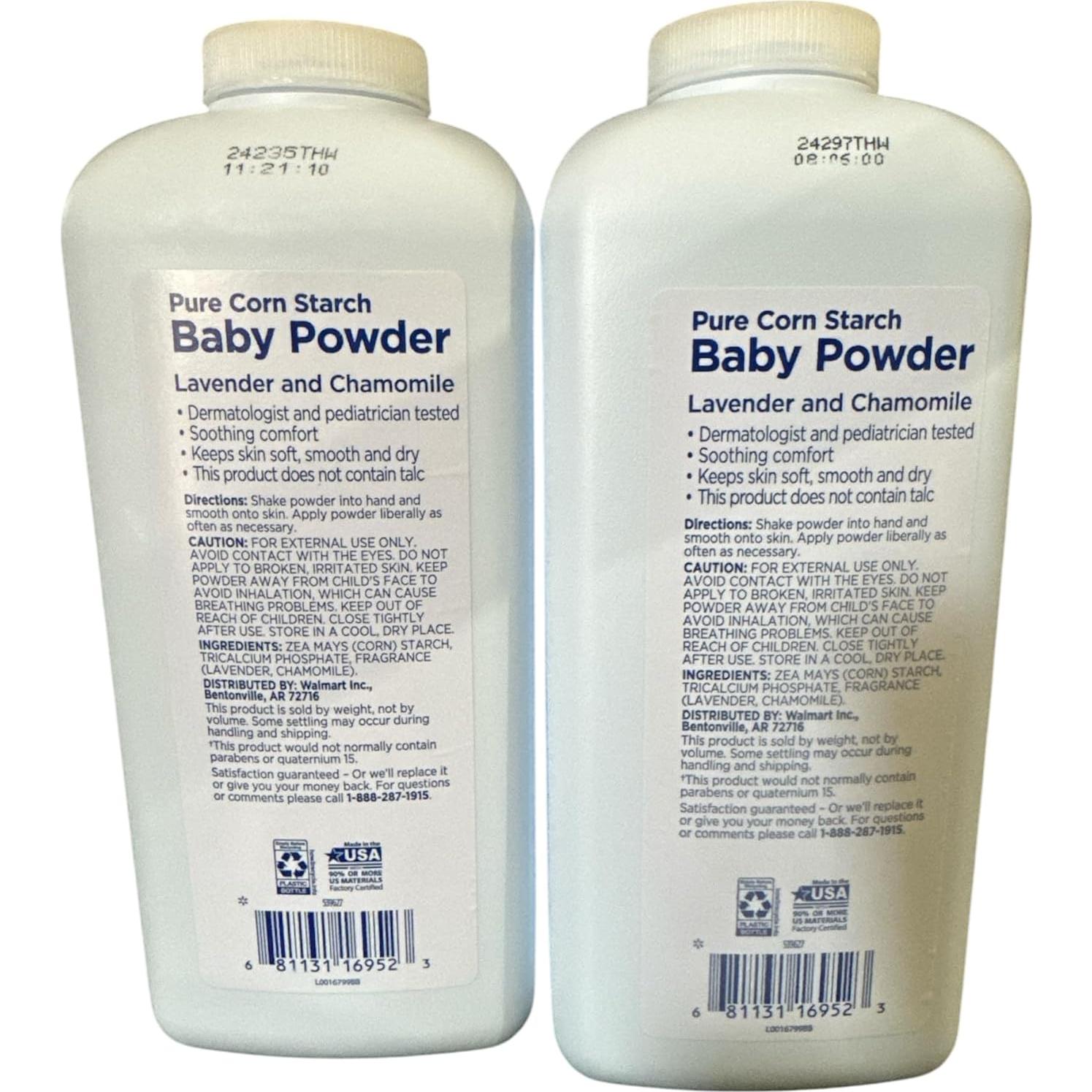 Polvo Hipoalergénico para Bebé Equate 0.82kg Almidón de Maíz Lavanda