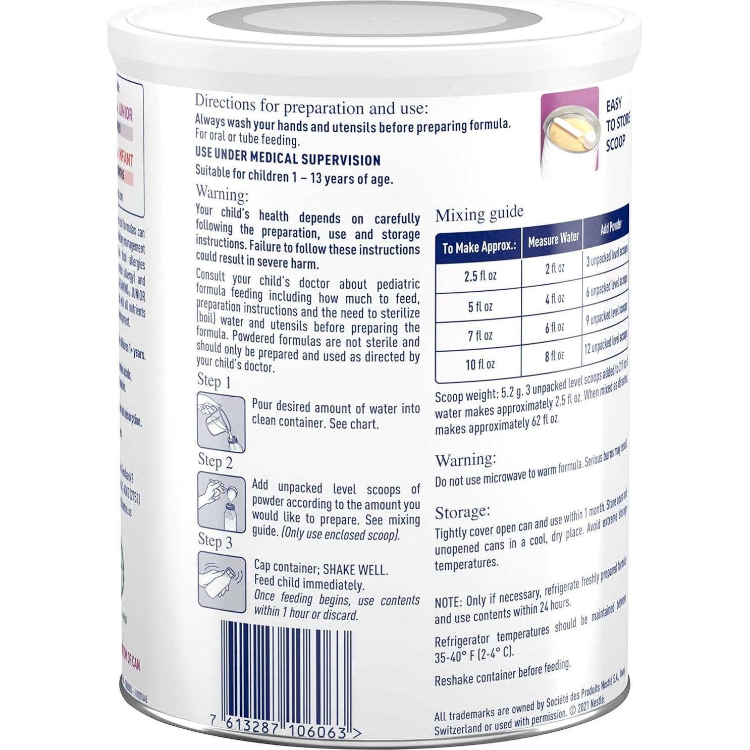 Fórmula Pediátrica Hipoalergénica Alfamino Junior 400g Vainilla