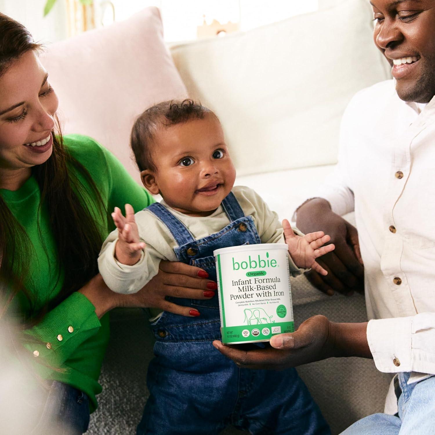 Kit de Alimentación Orgánica Bobbie - Fómula Infantil 400g + Vitamina D 8.8ml