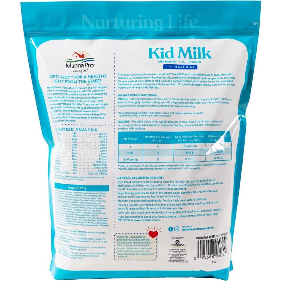 Reemplazo de Leche para Cabritos Manna Pro 3.63 kg - Alto en Proteínas