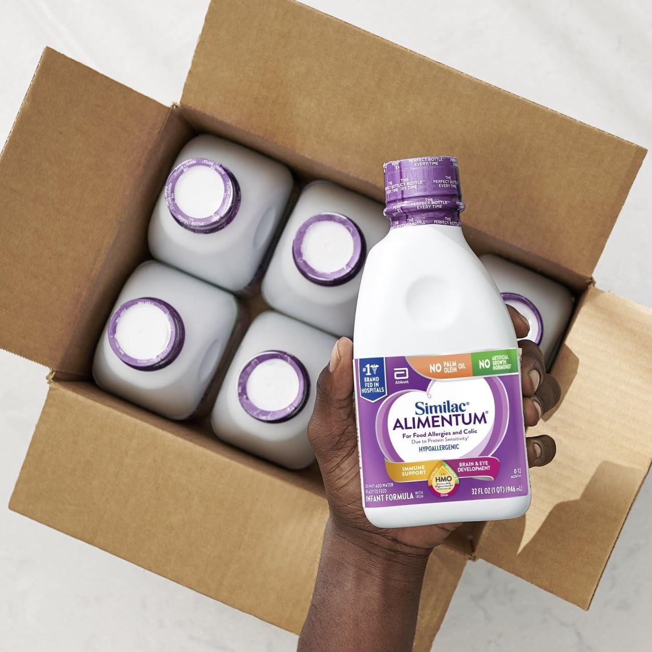 Similac Alimentum Fórmula Infantil Hipoalergénica 32 oz x6