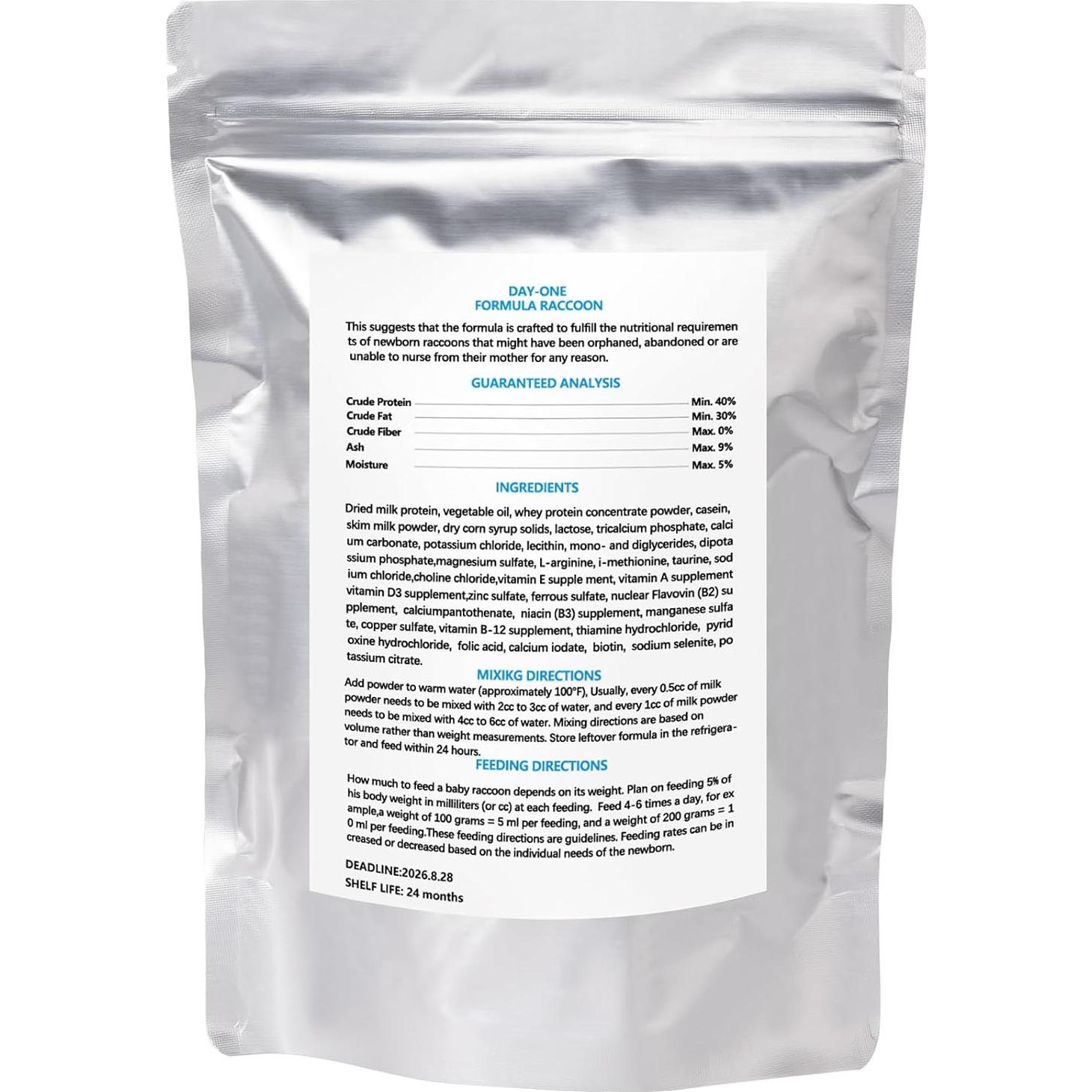 Fórmula de Reemplazo de Leche para Mapaches Guanshiya 0.45 kg