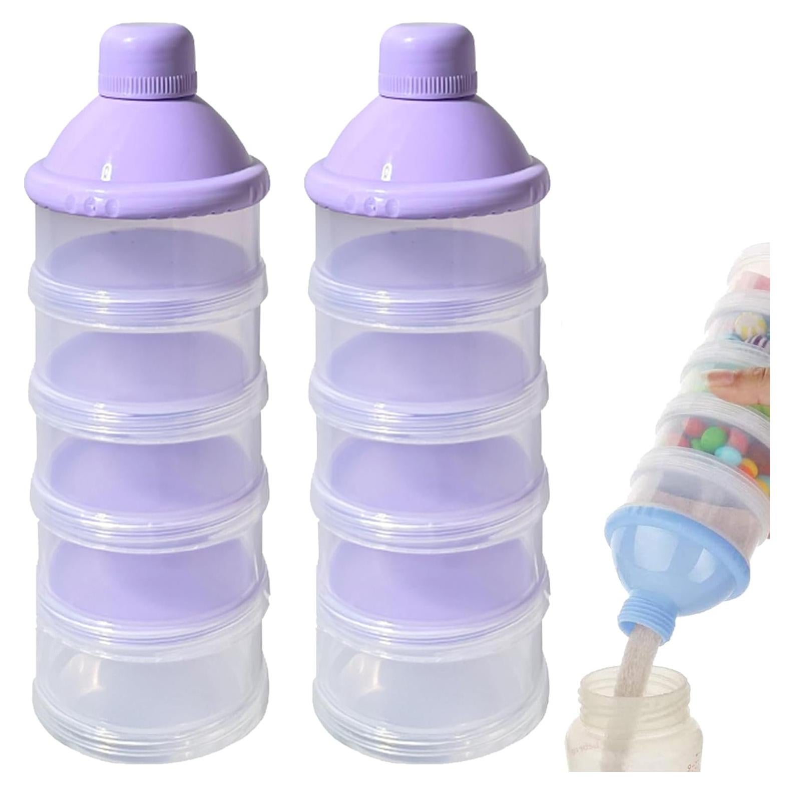 Dispensador de Fórmula Portátil Manwetye 2 PCS 5 Capas