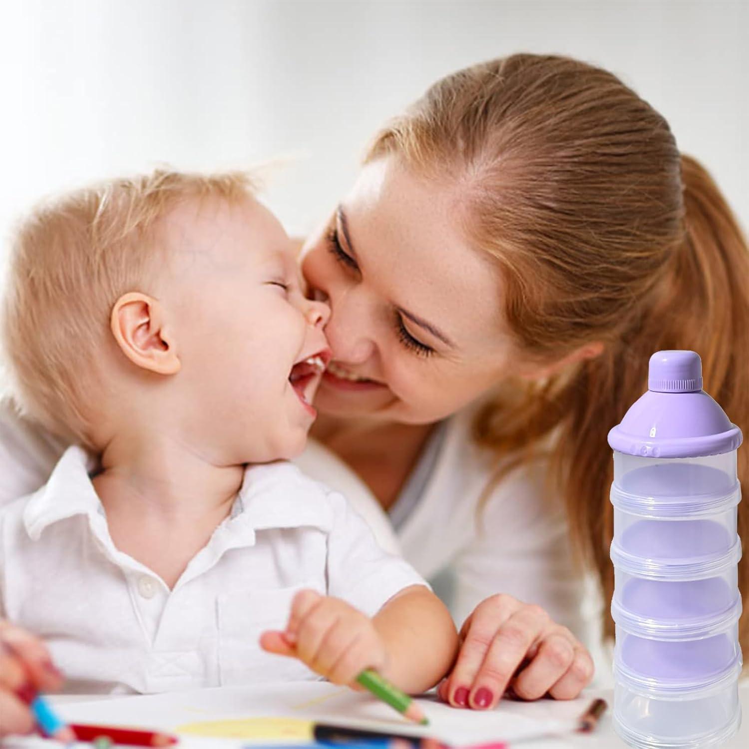 Dispensador de Fórmula Portátil Manwetye 2 PCS 5 Capas