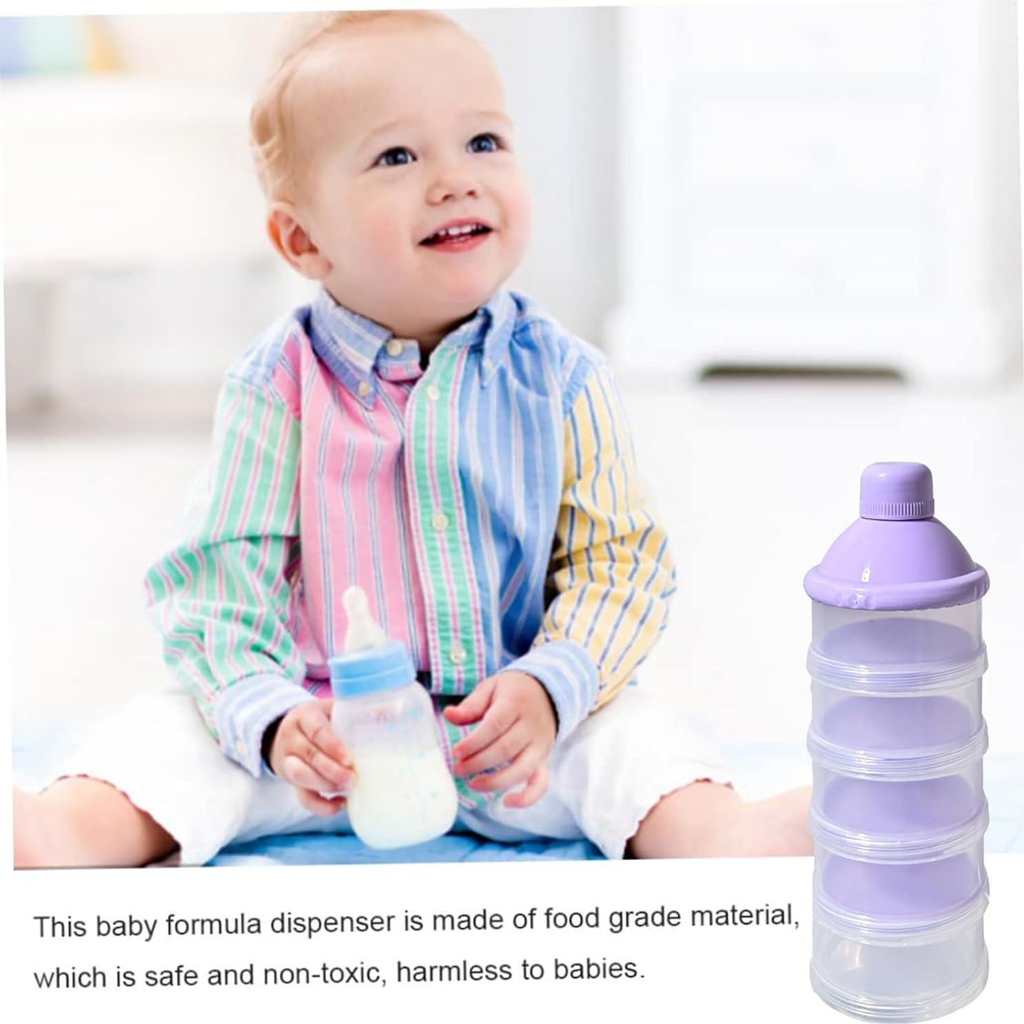 Dispensador de Fórmula Portátil Manwetye 2 PCS 5 Capas