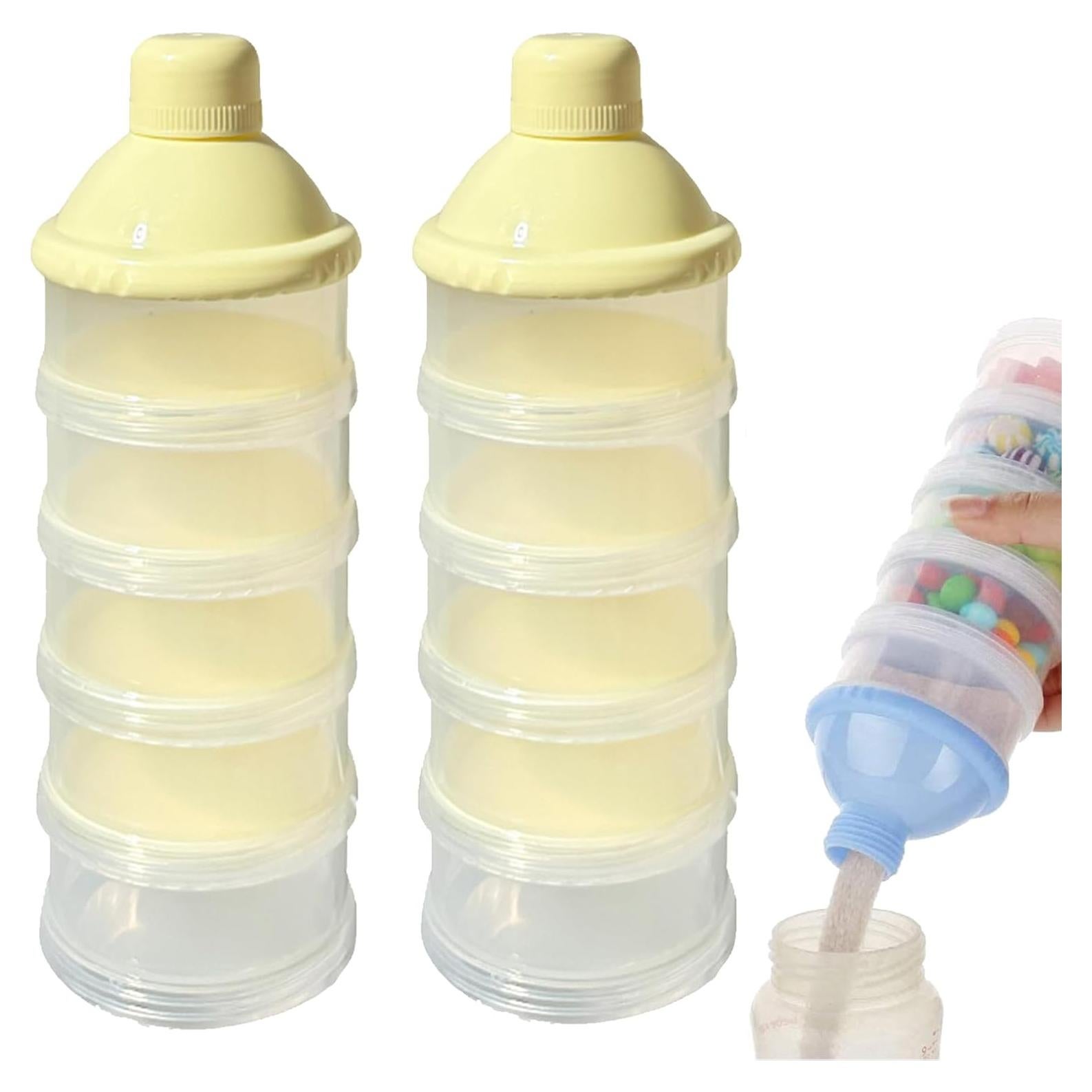 Dispensador de Fórmula Portátil Manwetye 2 PCS 5 Capas