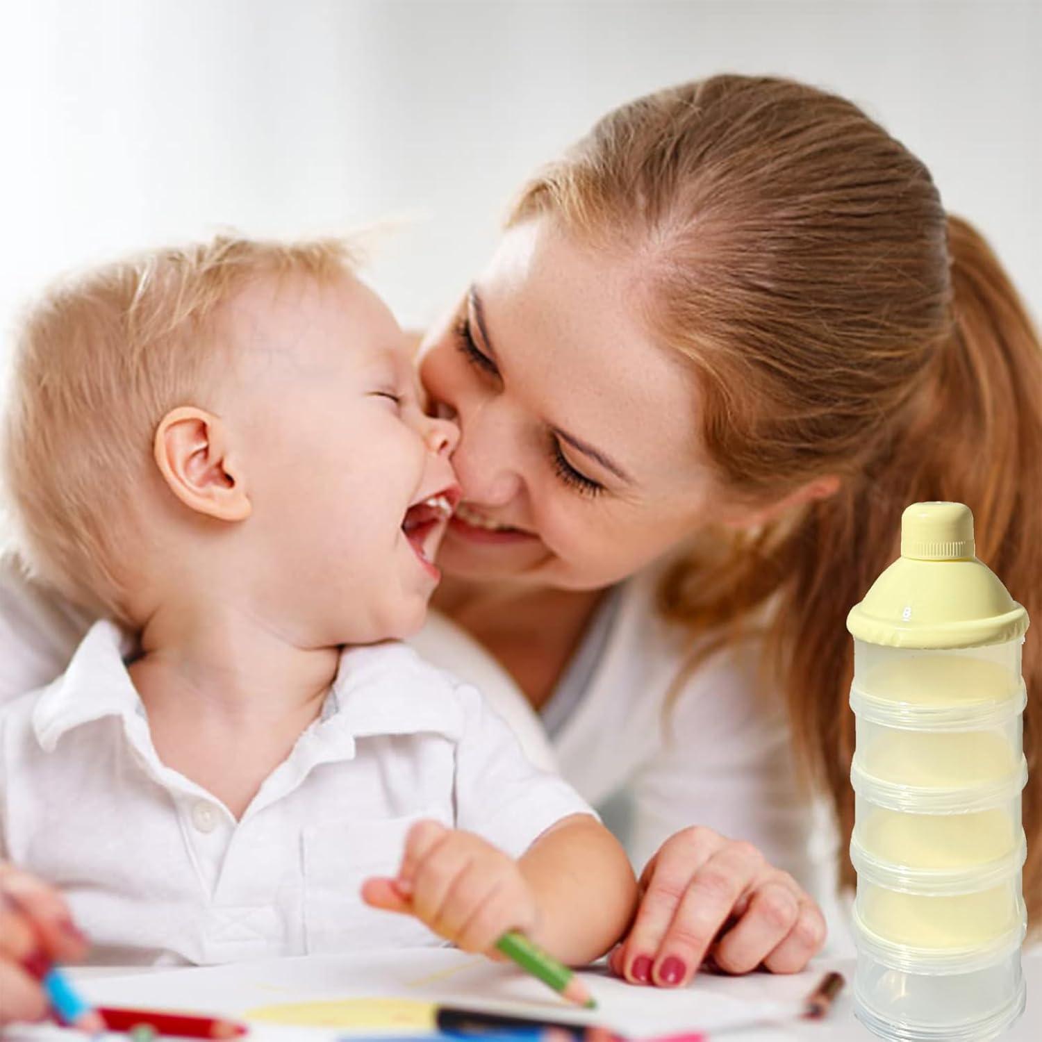 Dispensador de Fórmula Portátil Manwetye 2 PCS 5 Capas